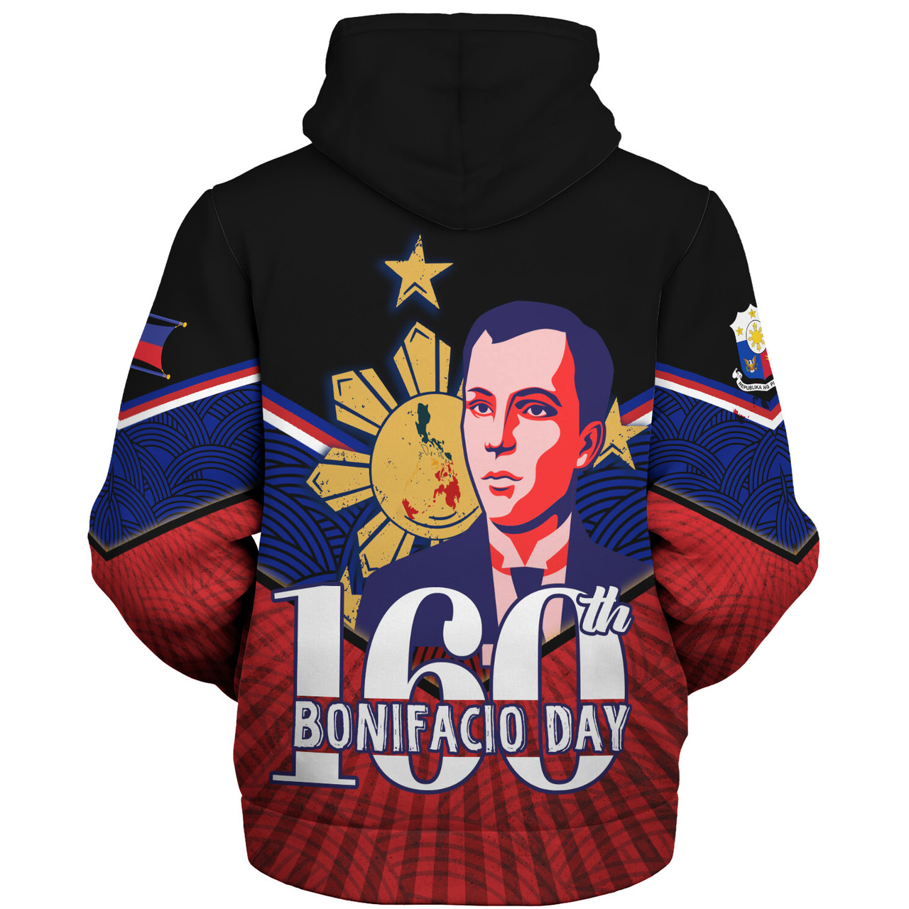 Philippines Filipinos Sherpa Hoodie Celebrate Bonifacio Day