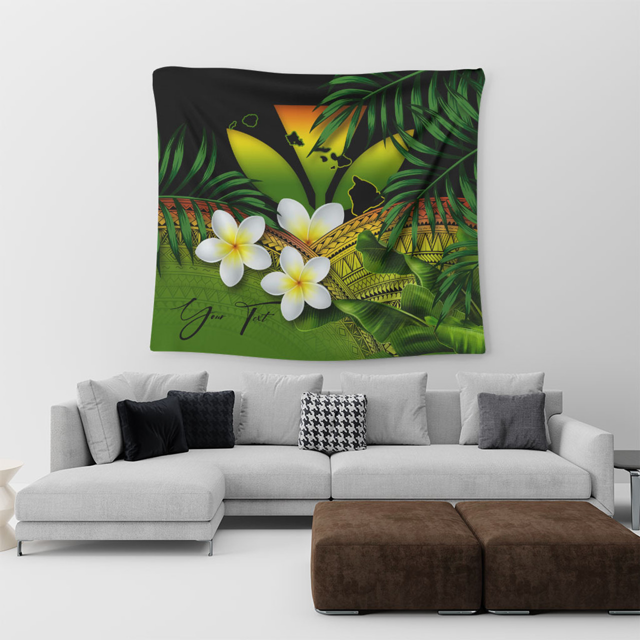 Hawaii Tapestry Custom Kanaka Polynesian Tropical