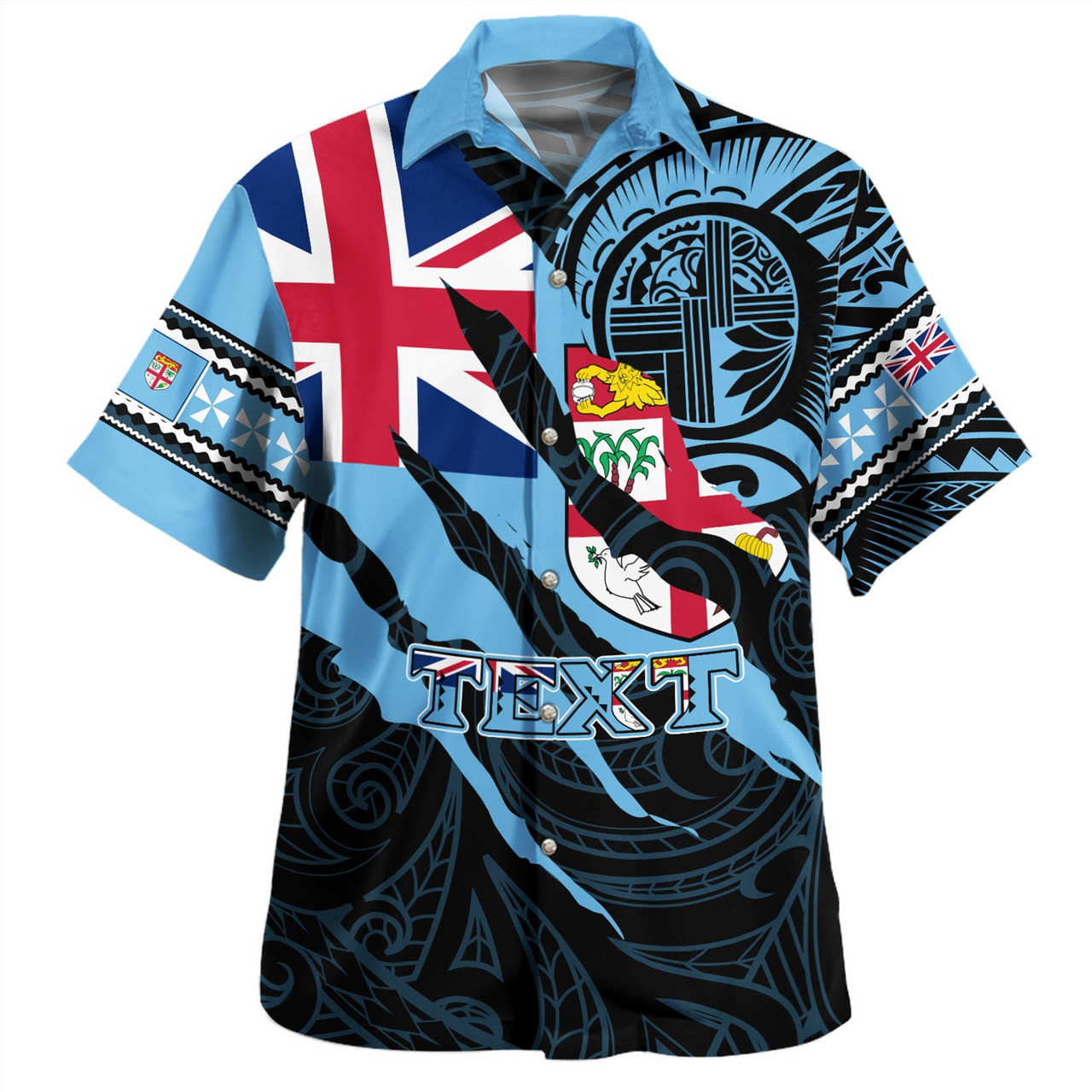 Fiji Hawaiian Shirt Custom Fiji In My Heart Polynesian Style