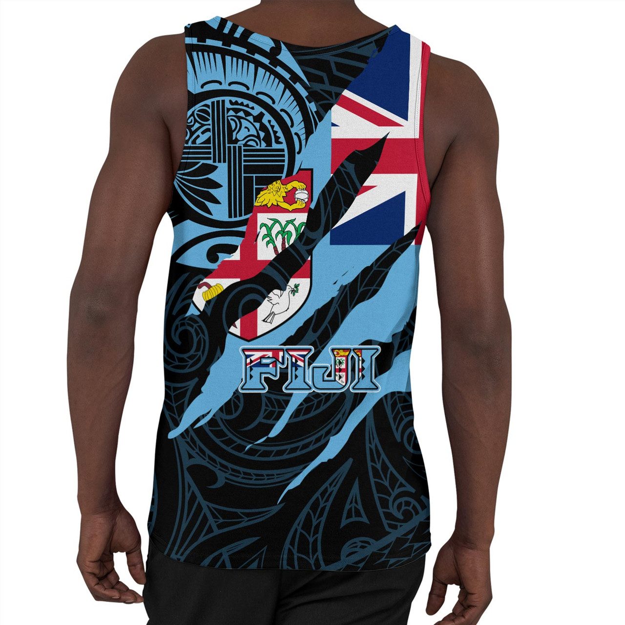 Fiji Tank Top Custom Fiji In My Heart Polynesian Style