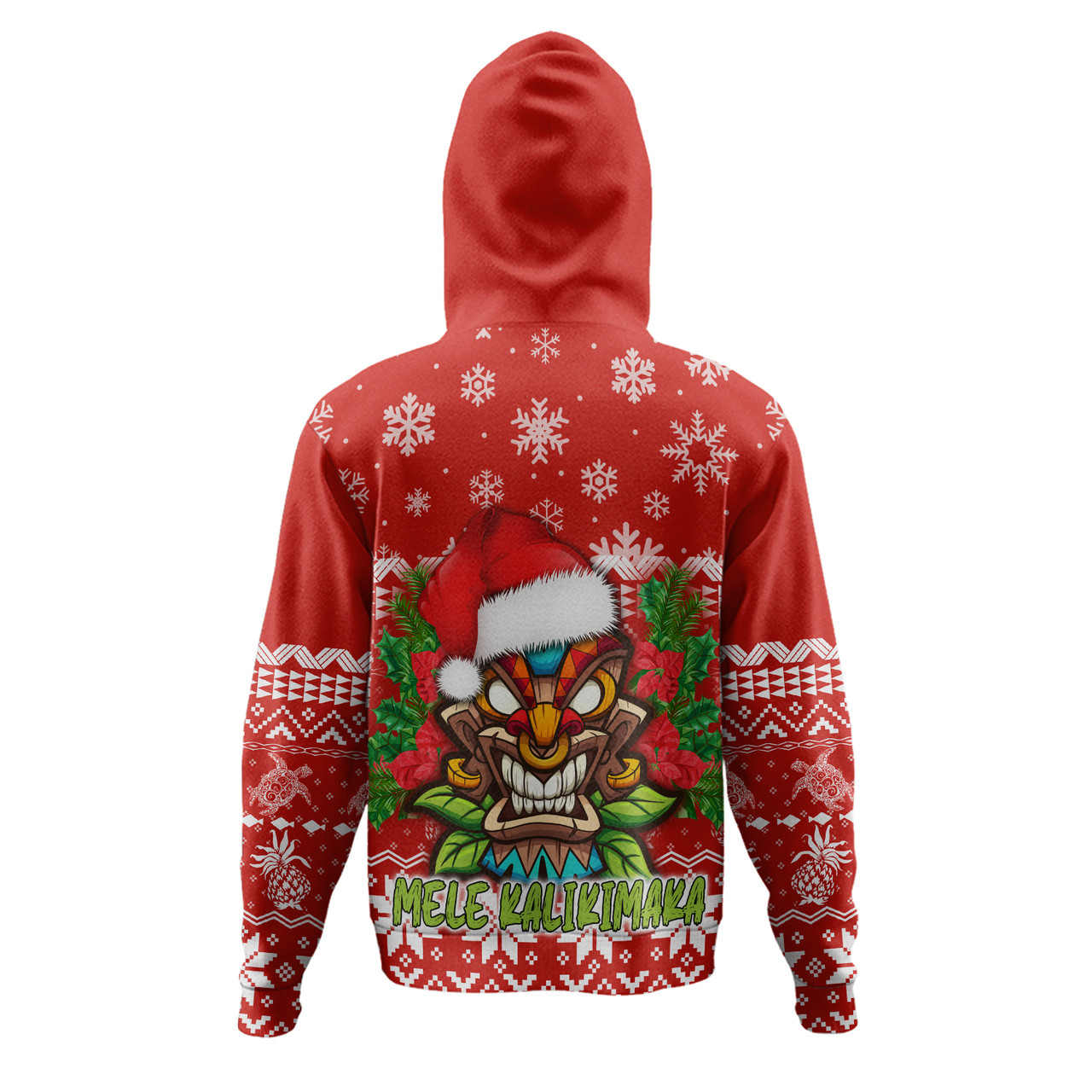 Hawaii Hoodie Christmas Tiki Polynesian Pattern