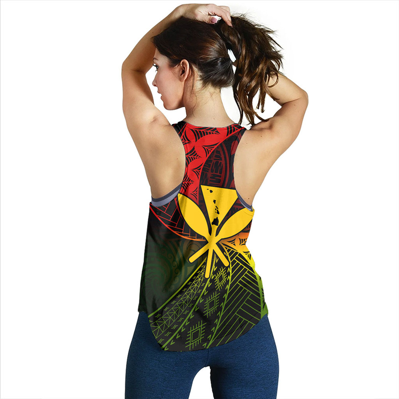 Hawaii Women Tank The Map Hawaii Inside Kanaka Maoli Style Reggea