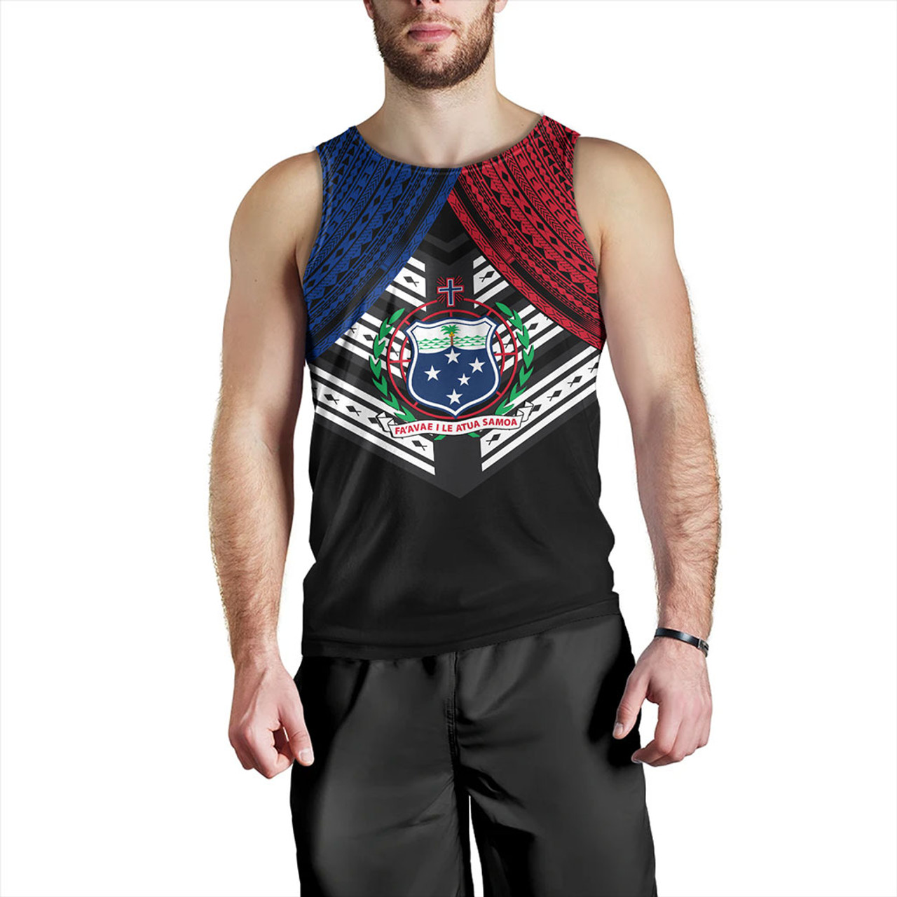 Samoa Tank Top Tribal Pacific Design