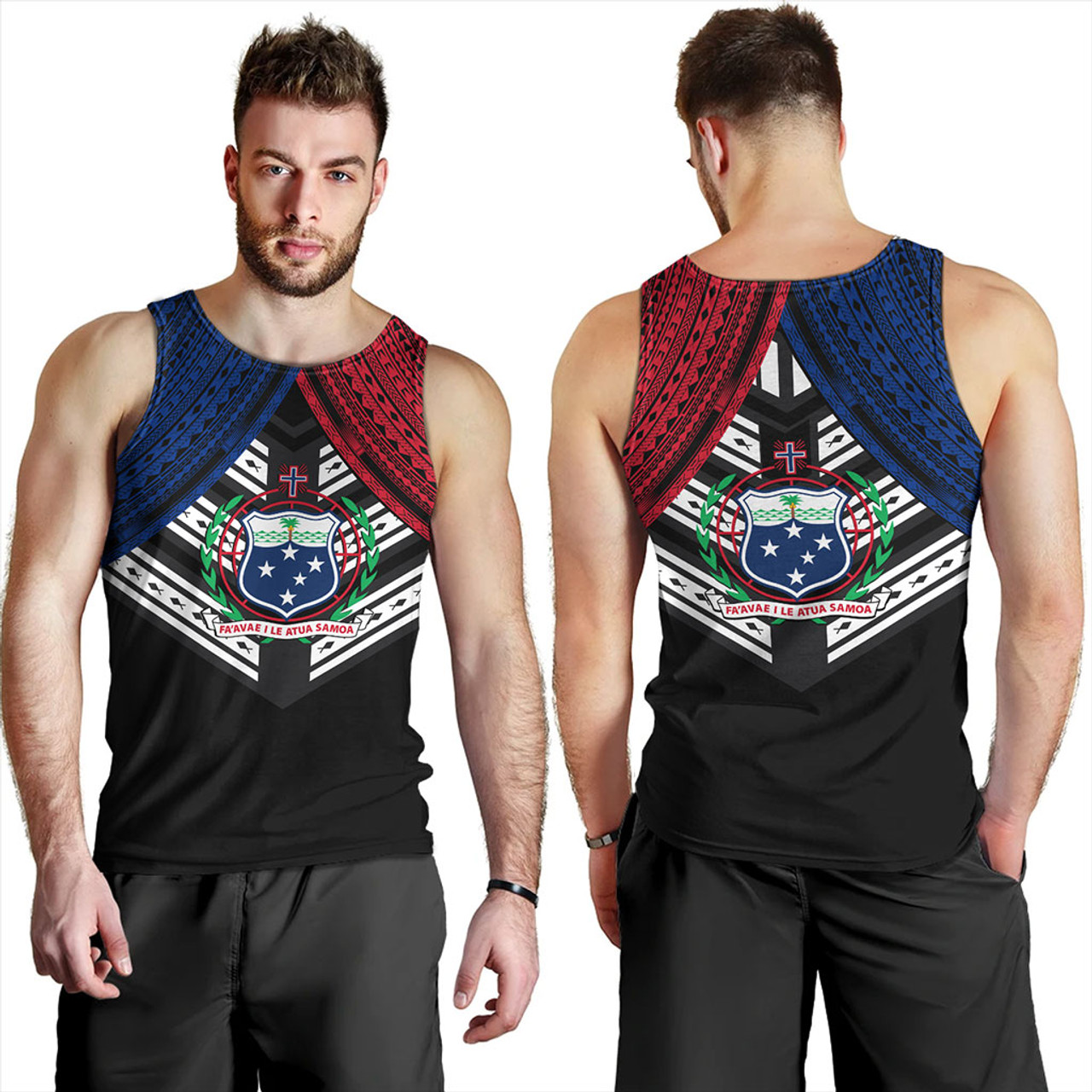 Samoa Tank Top Tribal Pacific Design