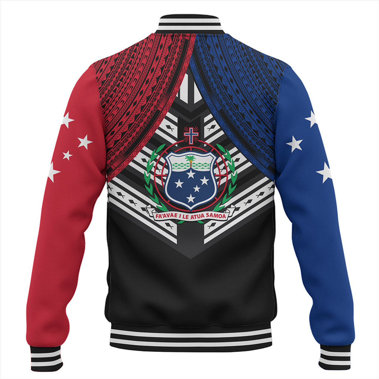 Samoa Baseball Jacket Tribal Pacific Design