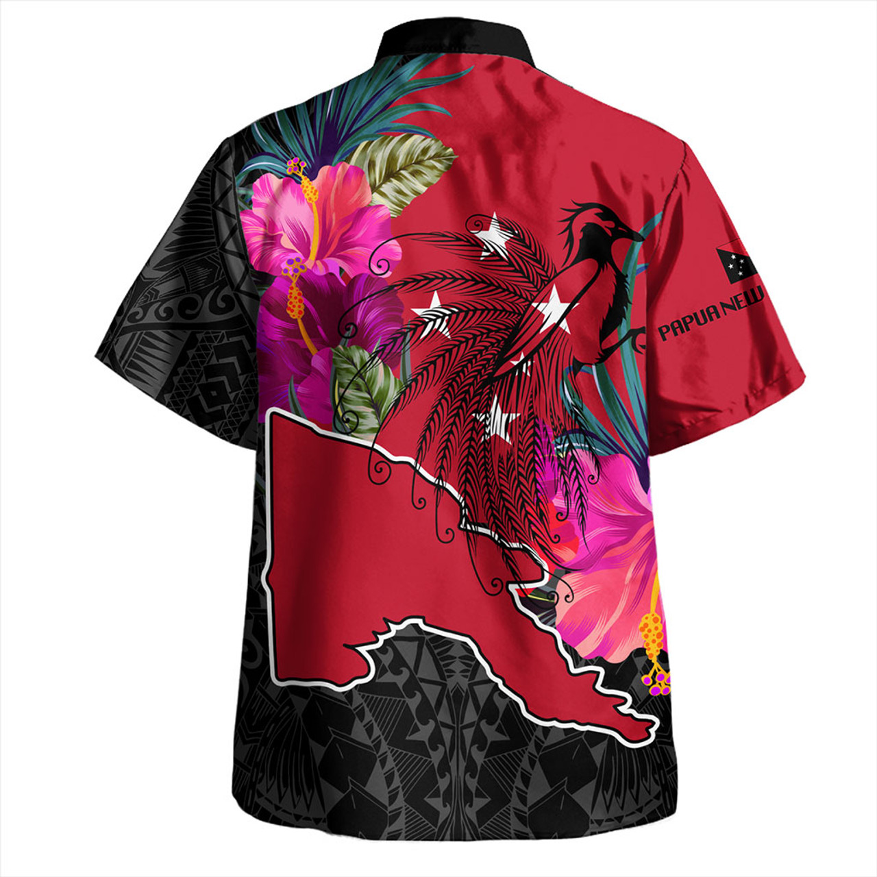 Papua New Guinea Hawaiian Shirt Map Tropical Style