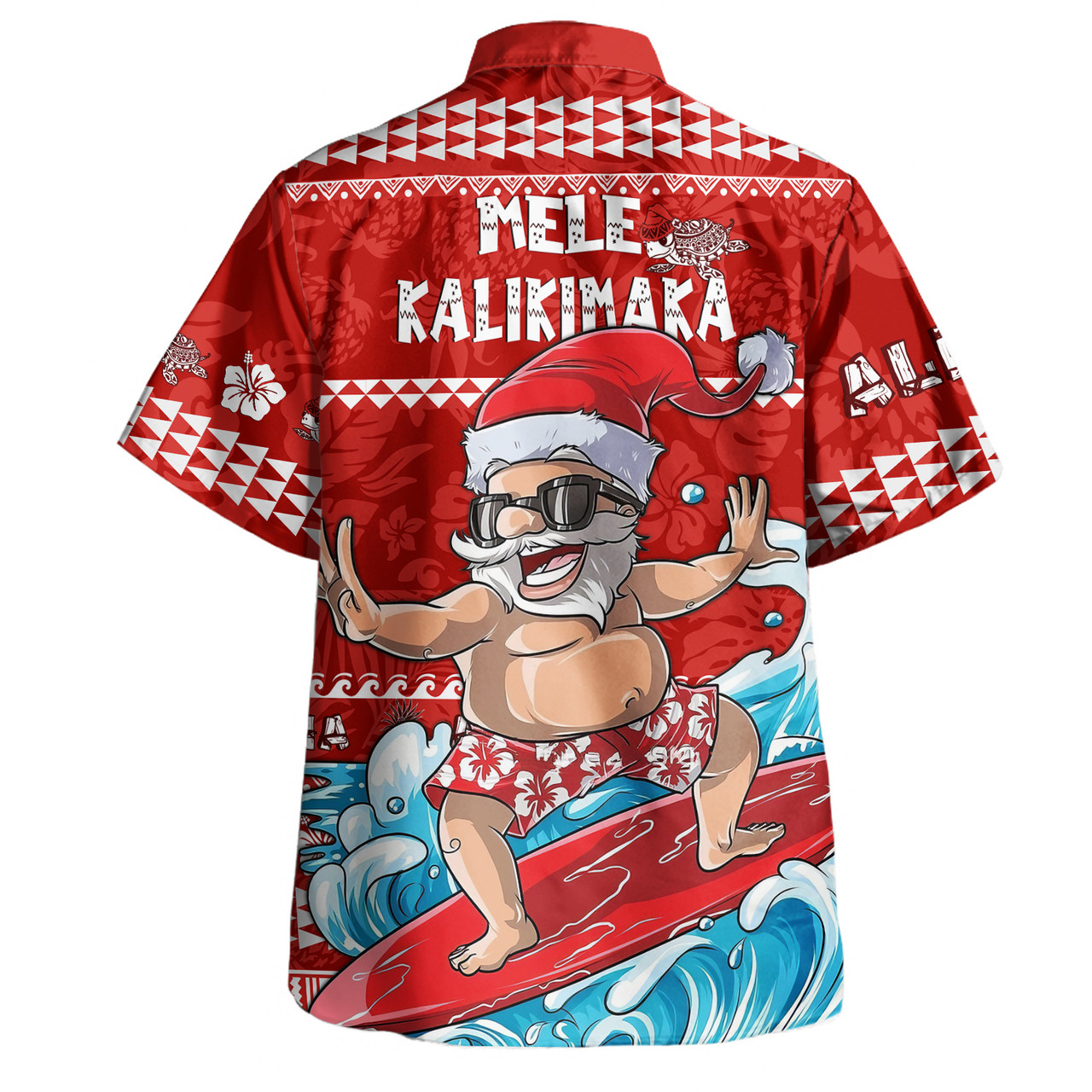 Hawaii Hawaiian Shirt Santa Claus Merry Christmas