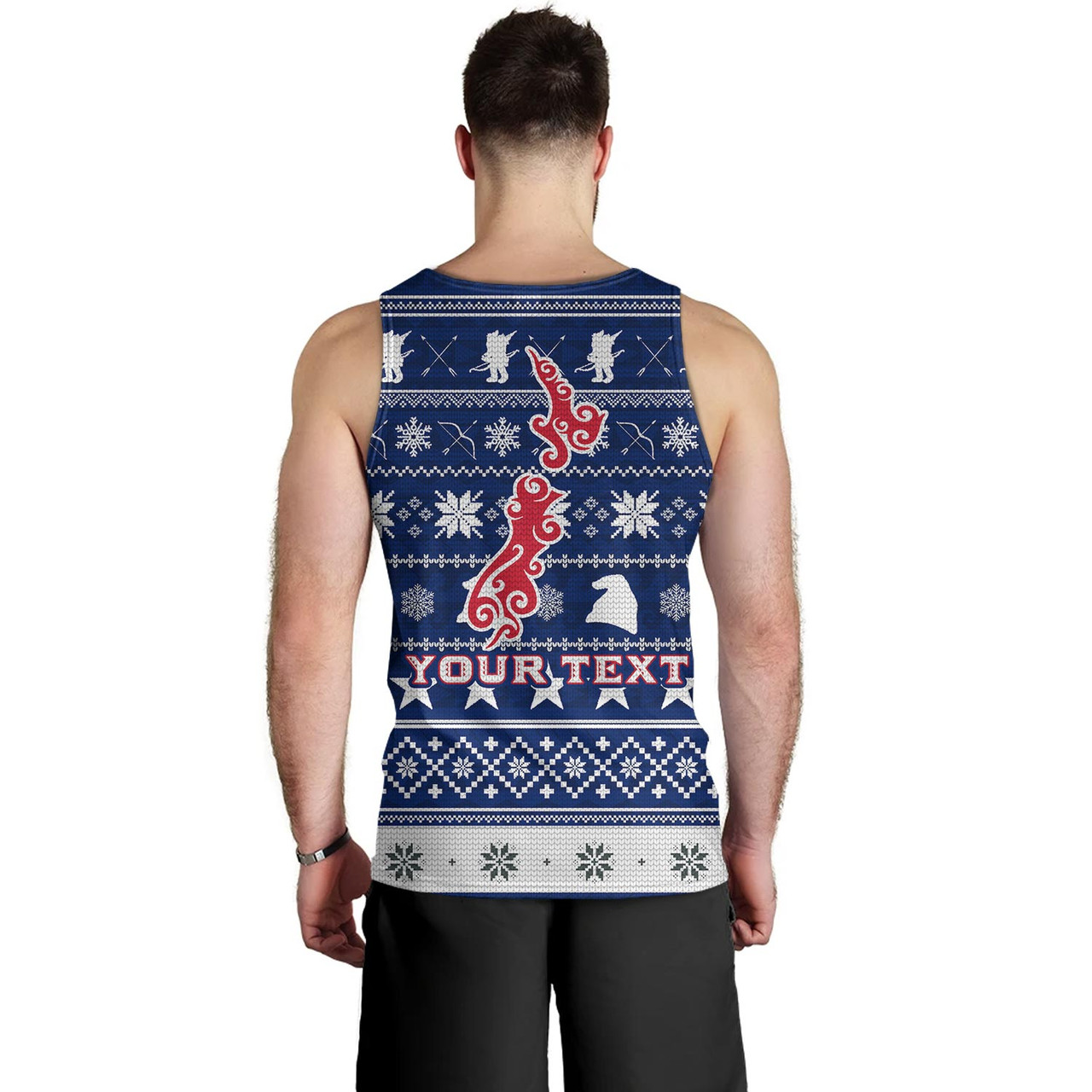 New Zealand Tank Top Custom Meri Kirihimete Ugly Christmas Gnome Packing Out a Unicorn