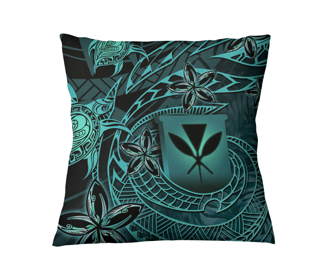 Hawaii Pillow Cover Kanaka Maoli Tropical Leaves Polynesian Pattern