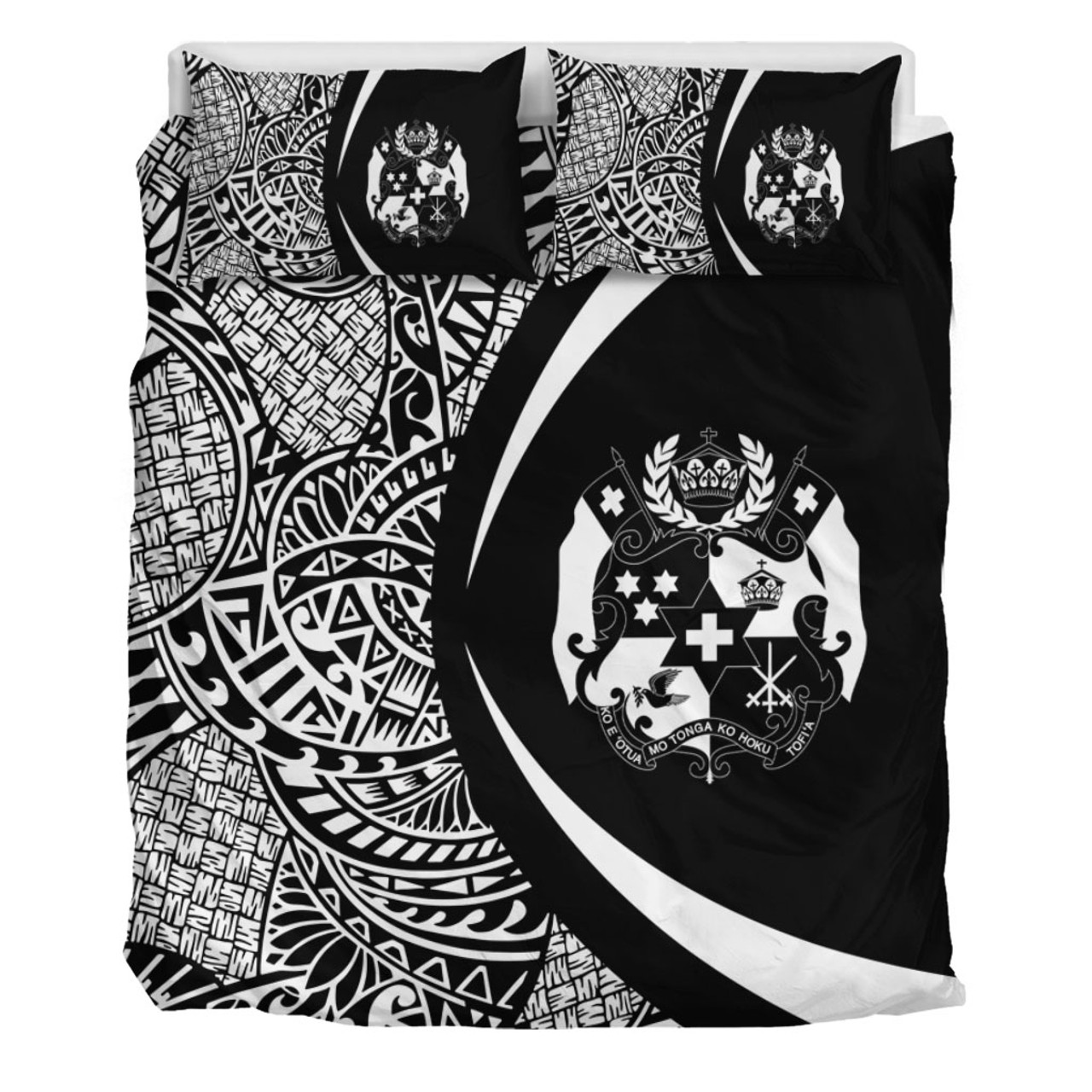 Tonga Bedding Set Lauhala White Circle Style