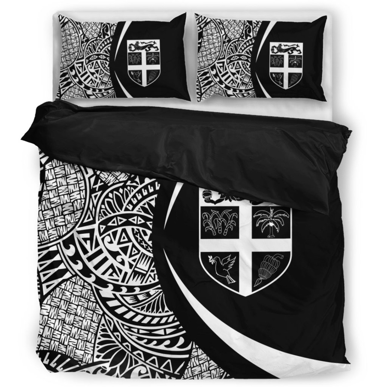 Fiji Bedding Set Lauhala White Circle Style