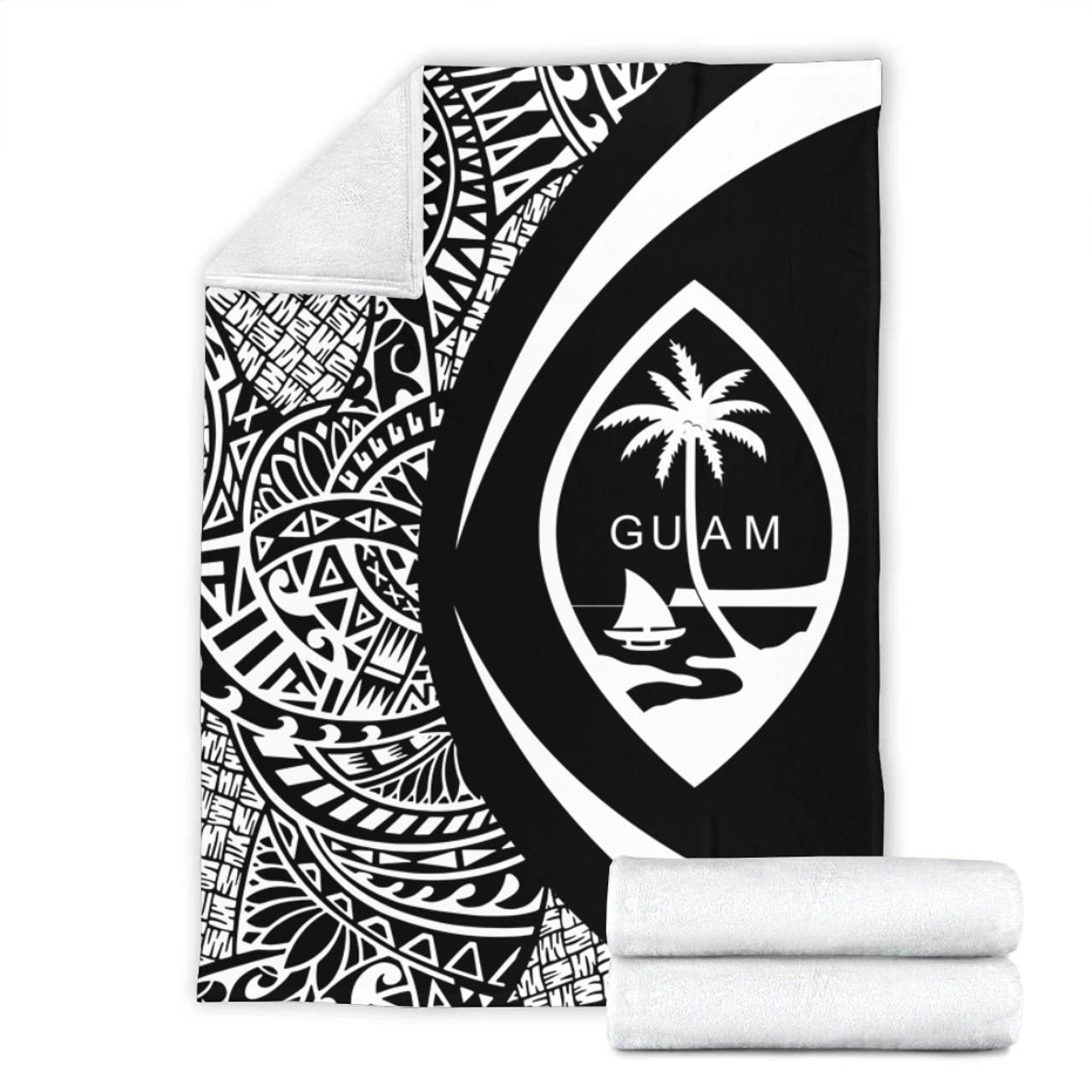 Guam Premium Blanket Lauhala White Circle Style