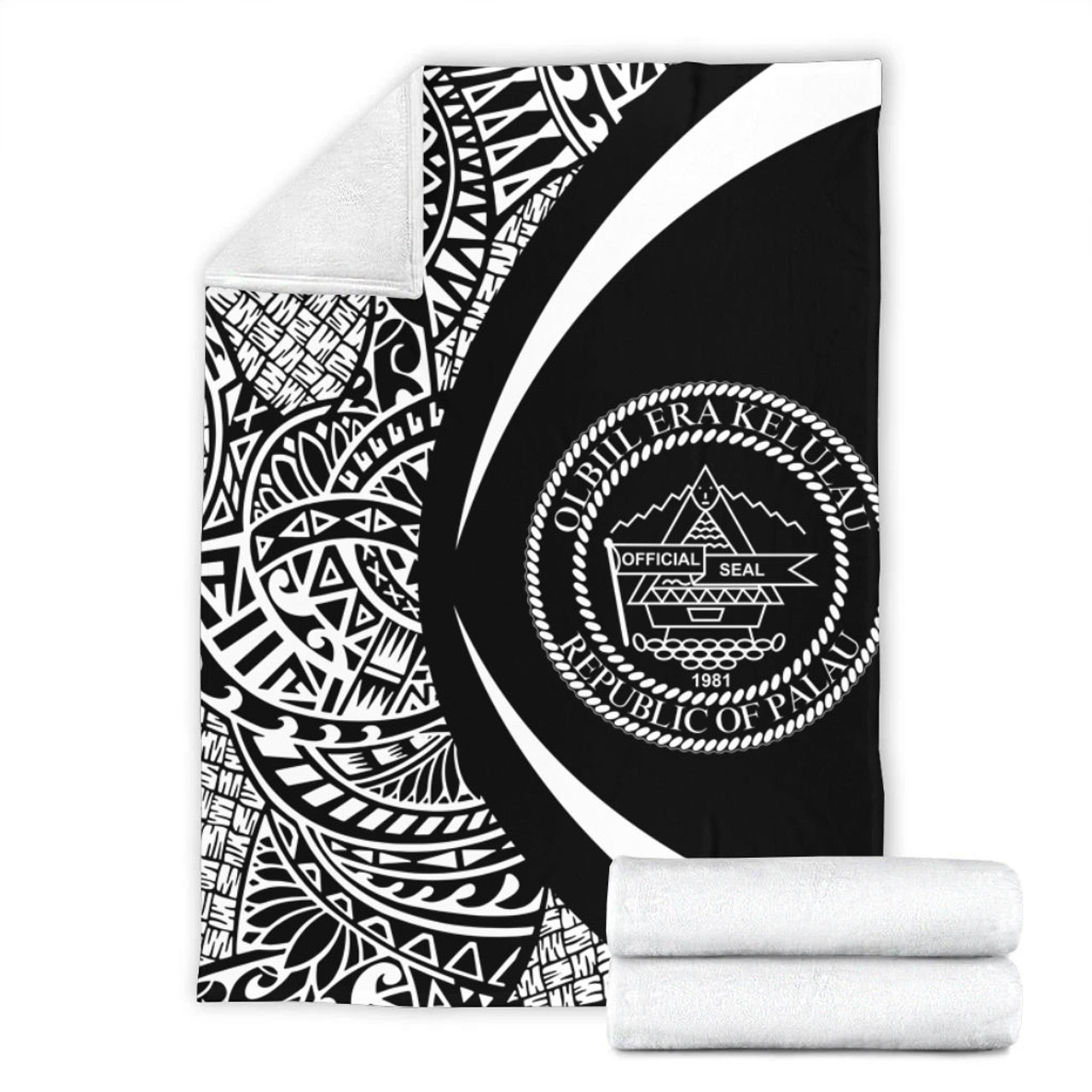 Palau Premium Blanket Lauhala White Circle Style
