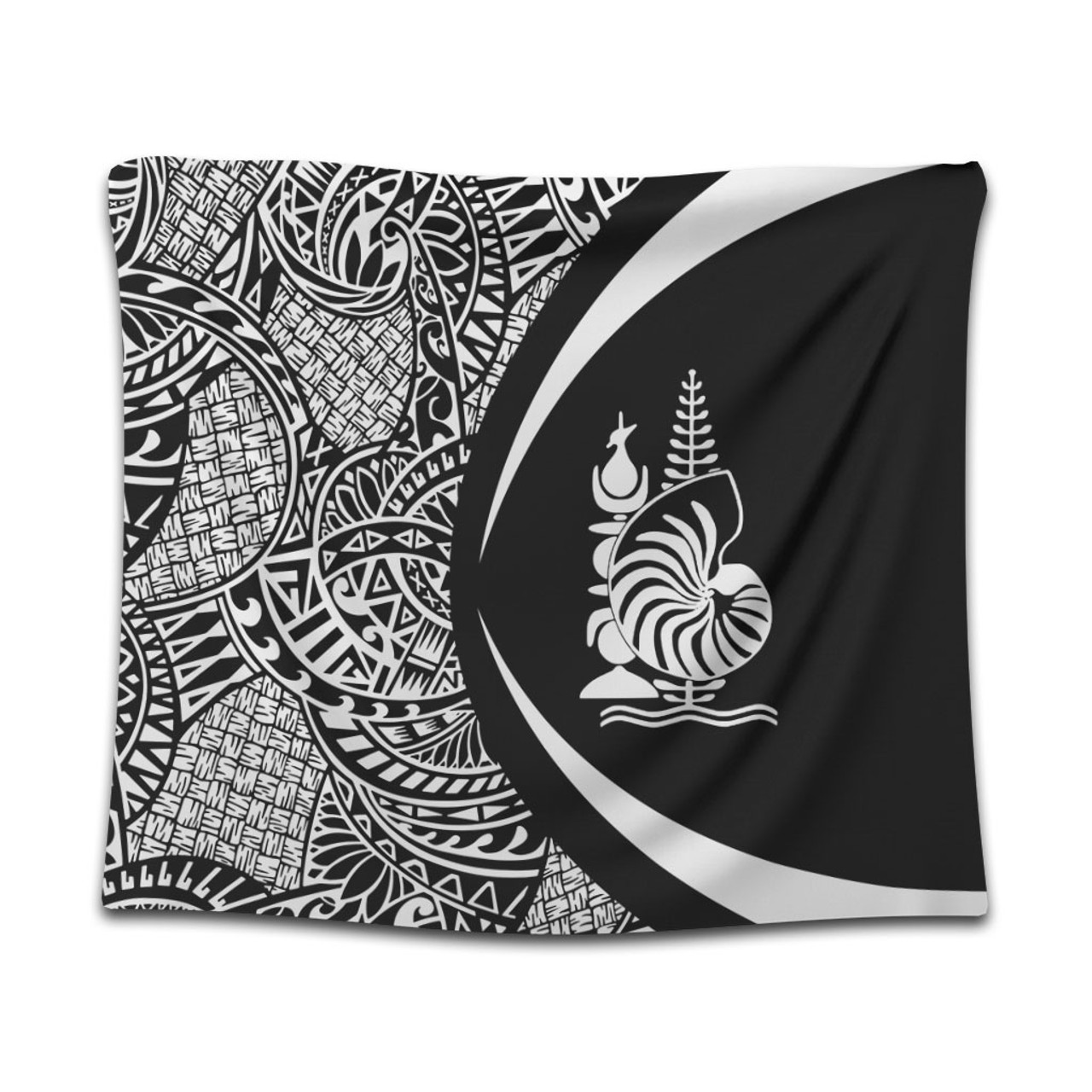 New Caledonia Tapestry Lauhala White Circle Style