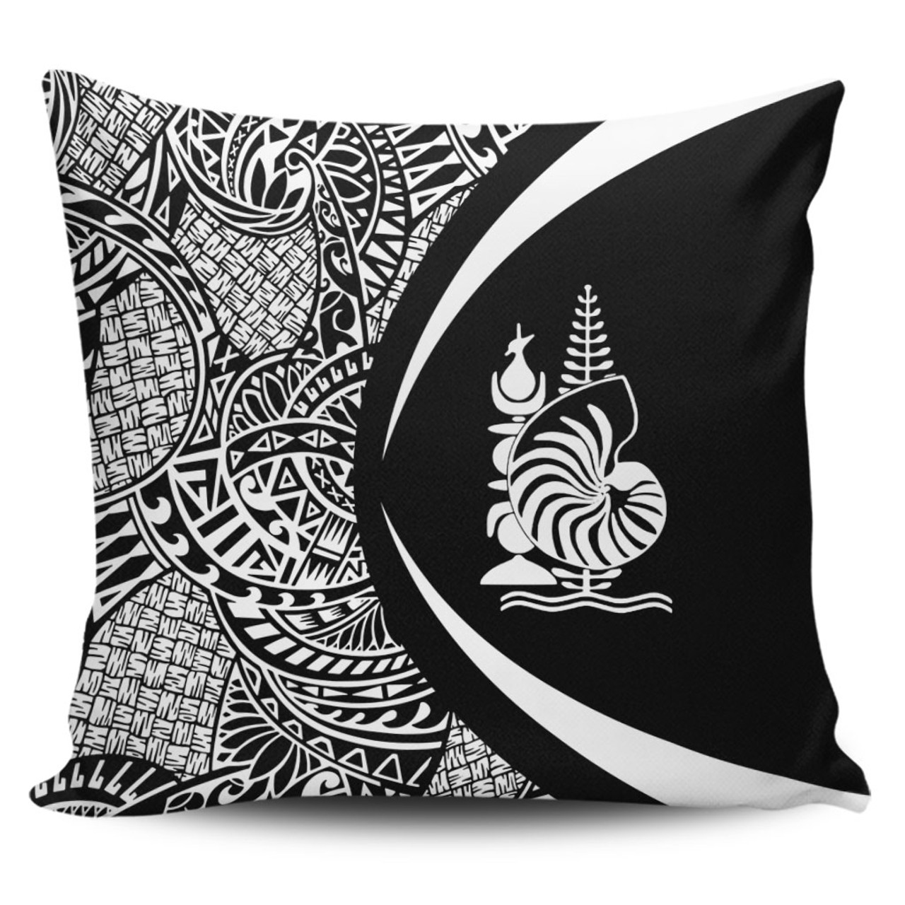 New Caledonia Pillow Cover Lauhala White Circle Style