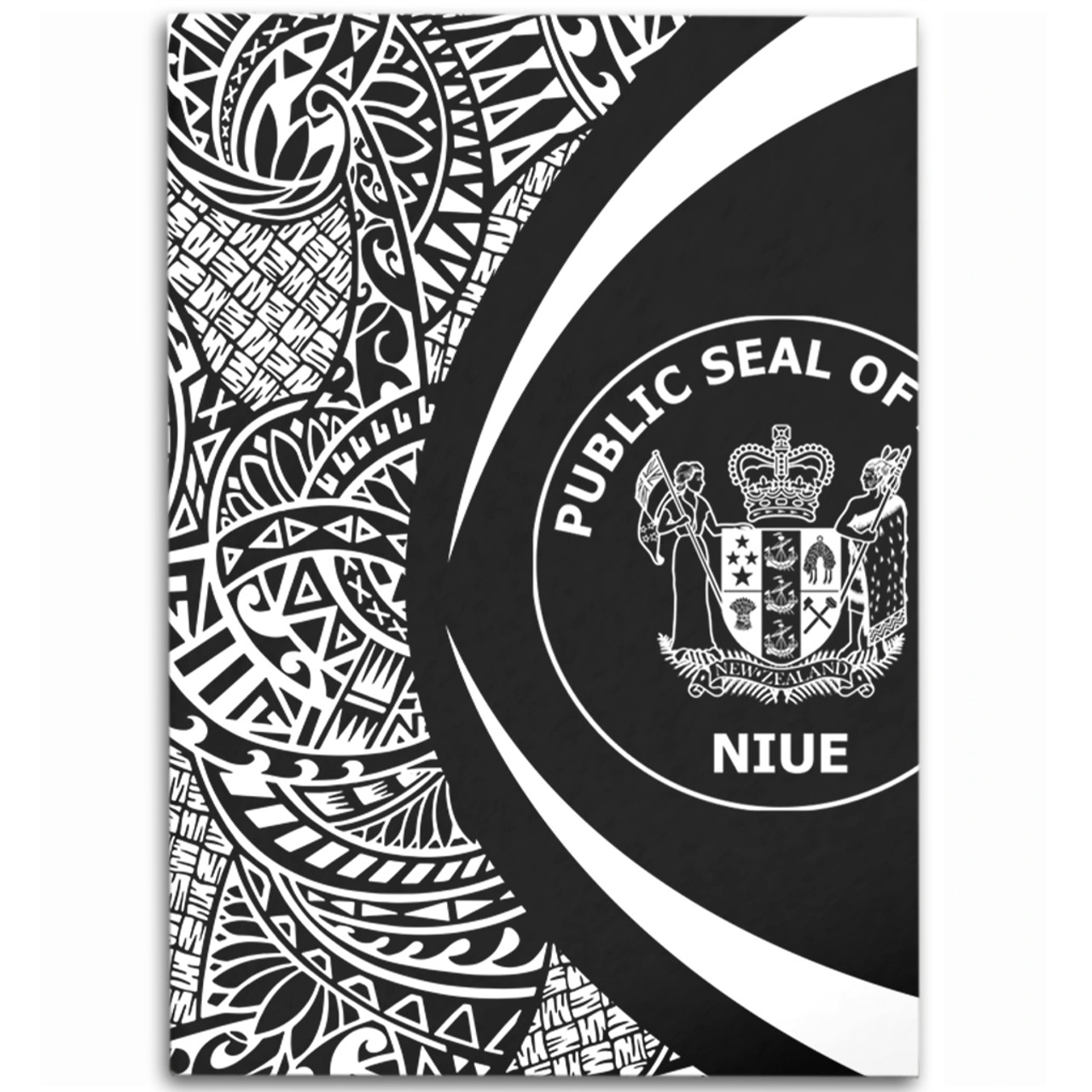 Niue Area Rug Lauhala White Circle Style