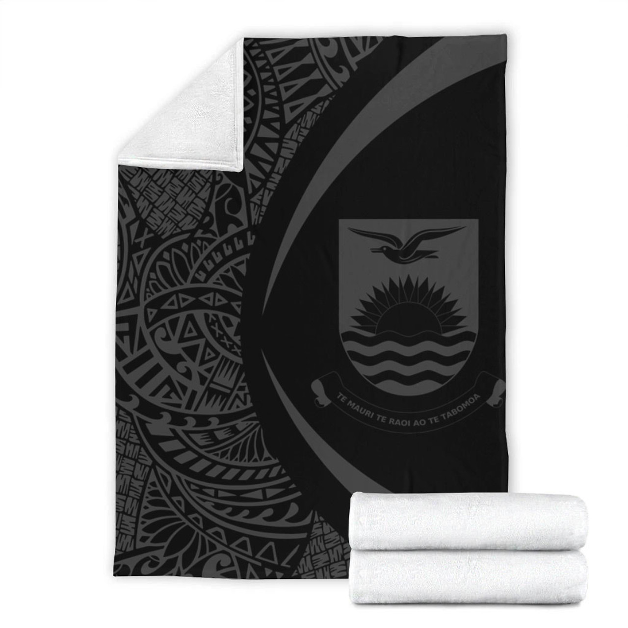 Kiribati Premium Blanket Lauhala Gray Circle Style