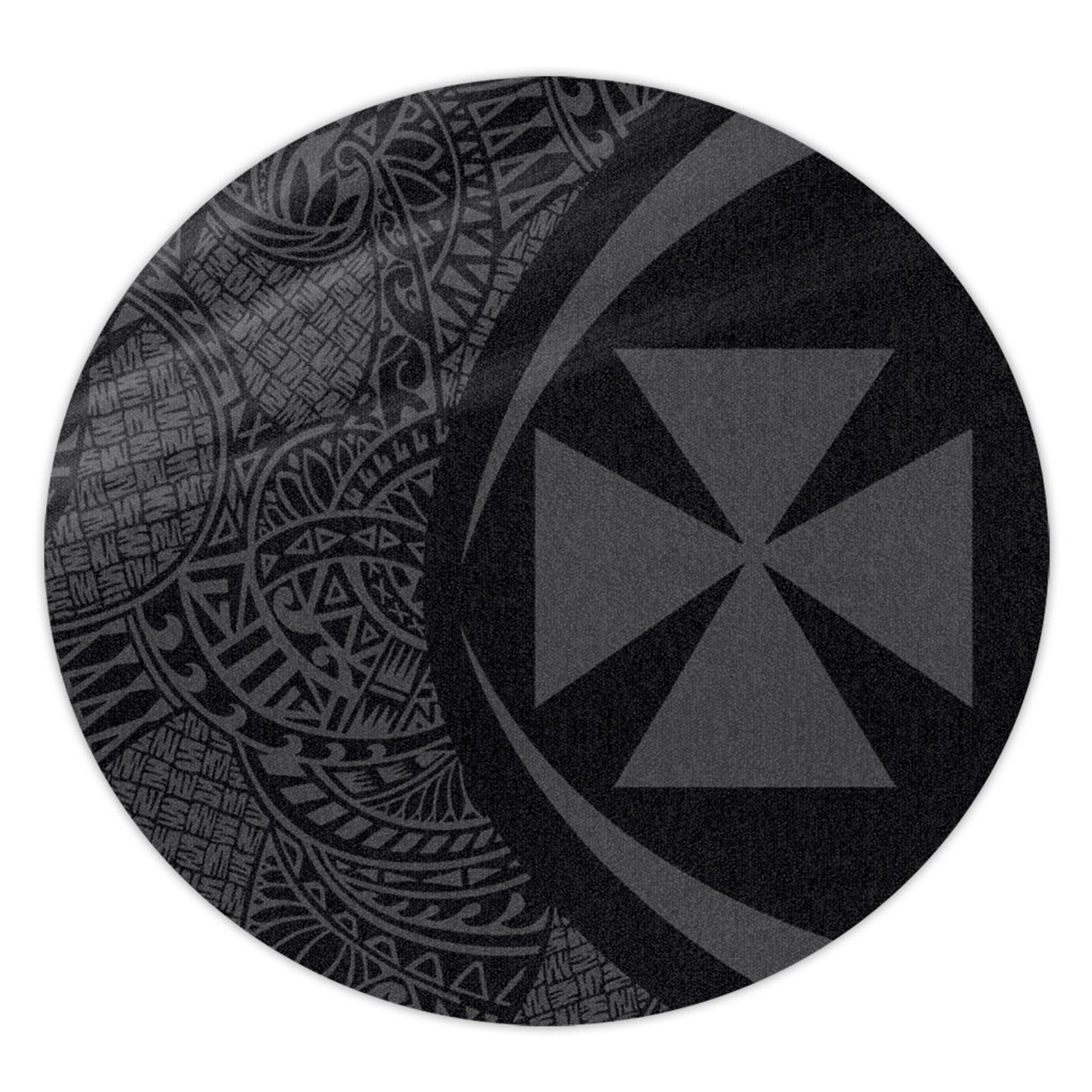 Wallis And Futuna Round Rug Lauhala Gray Circle Style