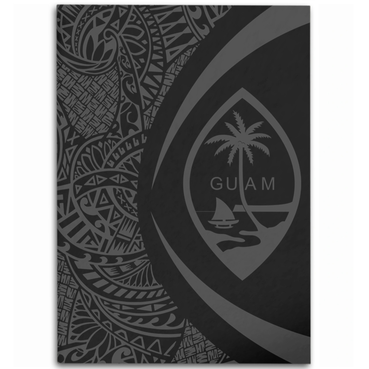 Guam Area Rug Lauhala Gray Circle Style