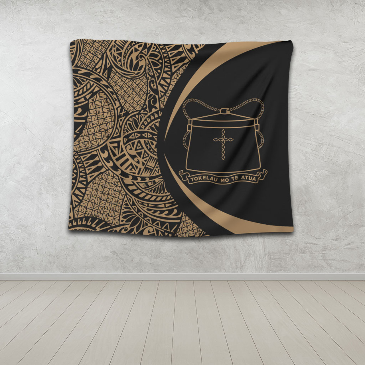 Tokelau Tapestry Lauhala Gold Circle Style