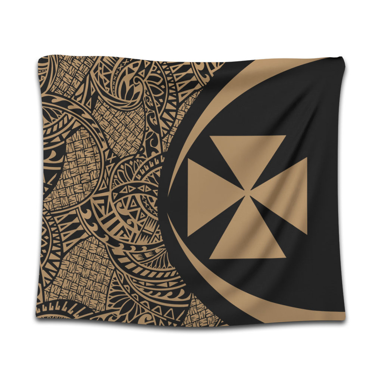 Wallis And Futuna Tapestry Lauhala Gold Circle Style