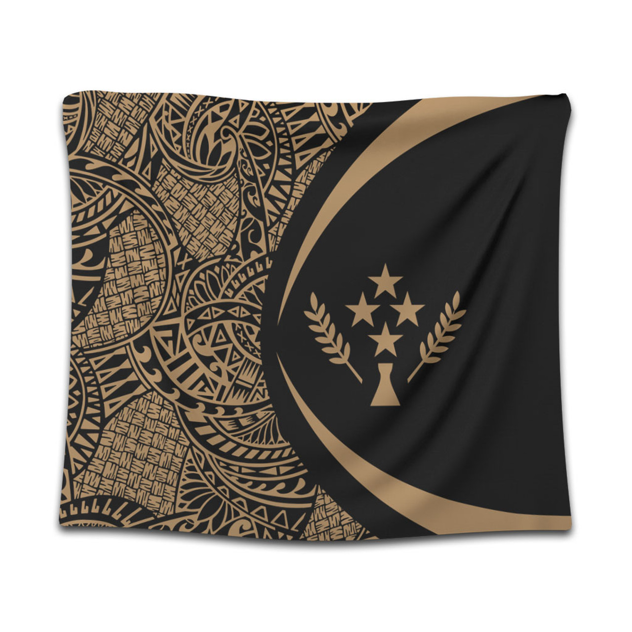 Kosrae Tapestry Lauhala Gold Circle Style