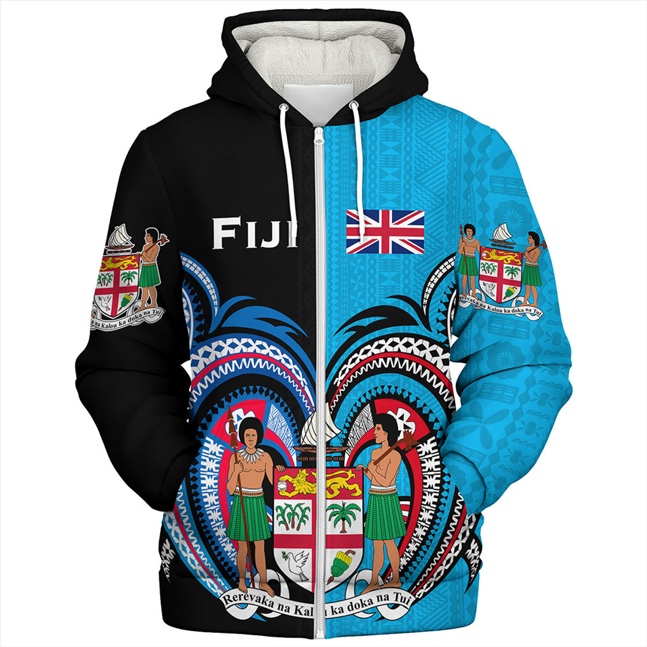 Fiji Sherpa Hoodie Custom In My Heart