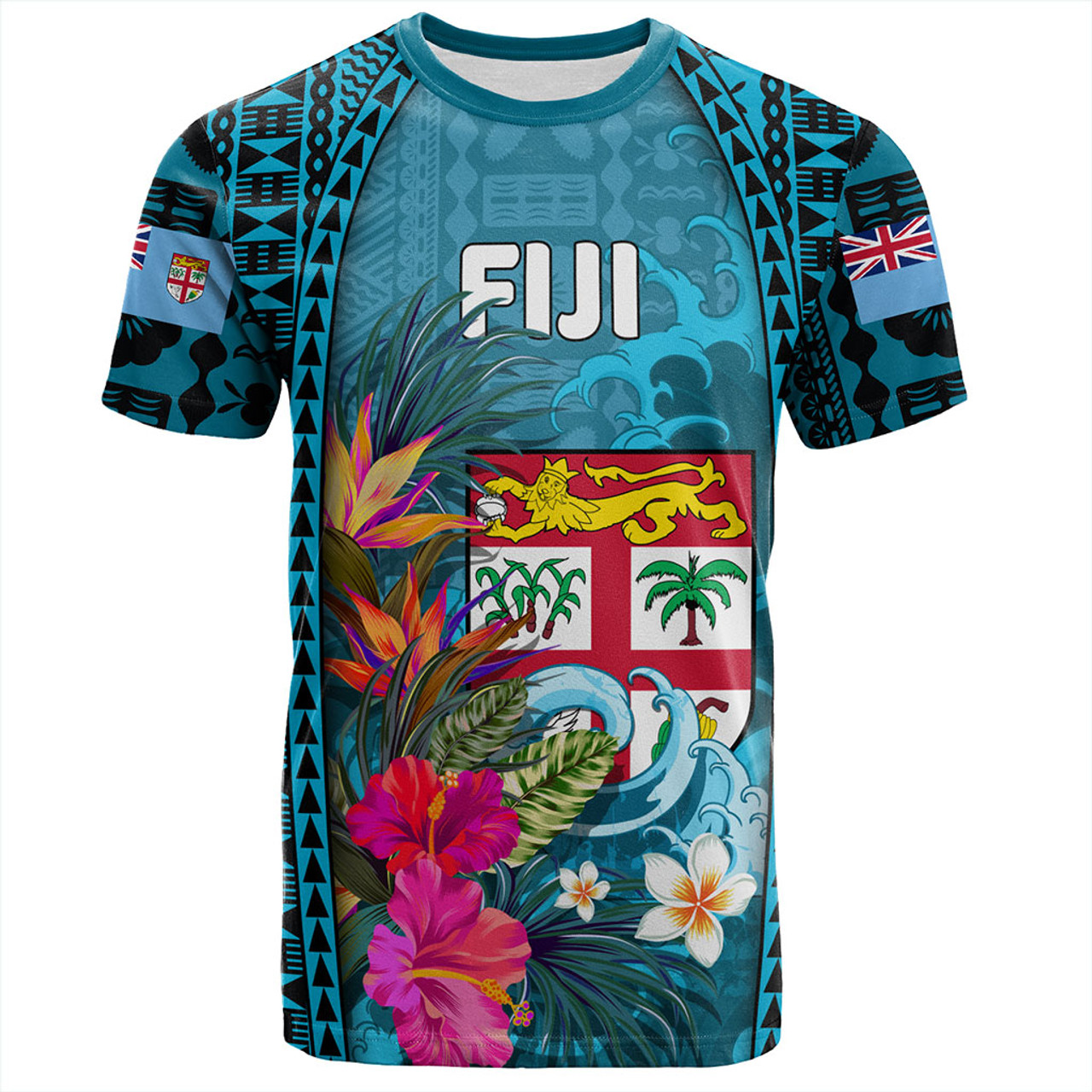 Fiji T-Shirt Bula Island Wave Tropical