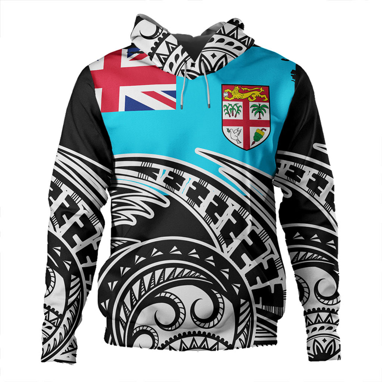 Fiji Hoodie Custom Ethnic Style