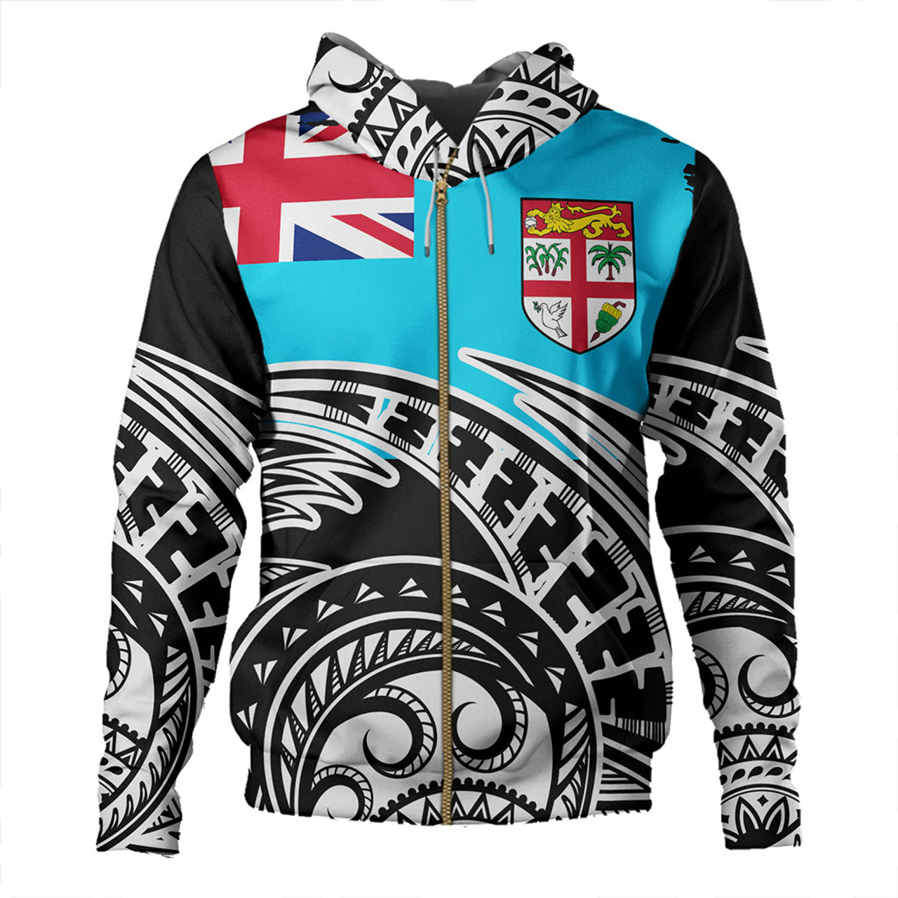 Fiji Hoodie Custom Ethnic Style