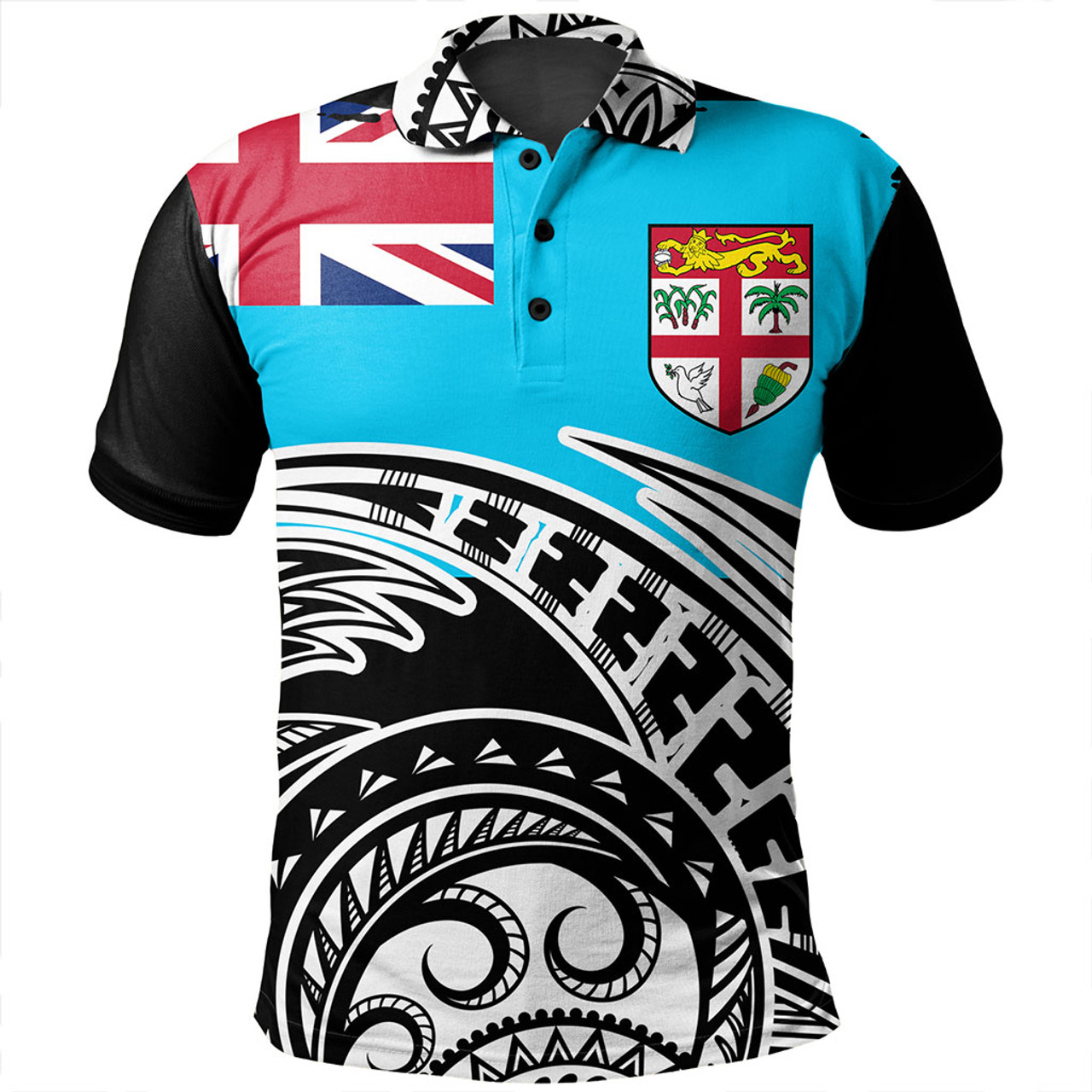 Fiji Polo Shirt Custom Ethnic Style