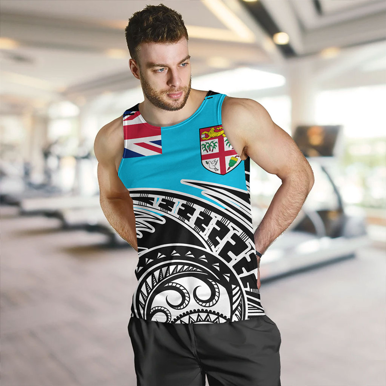 Fiji Tank Top Custom Ethnic Style