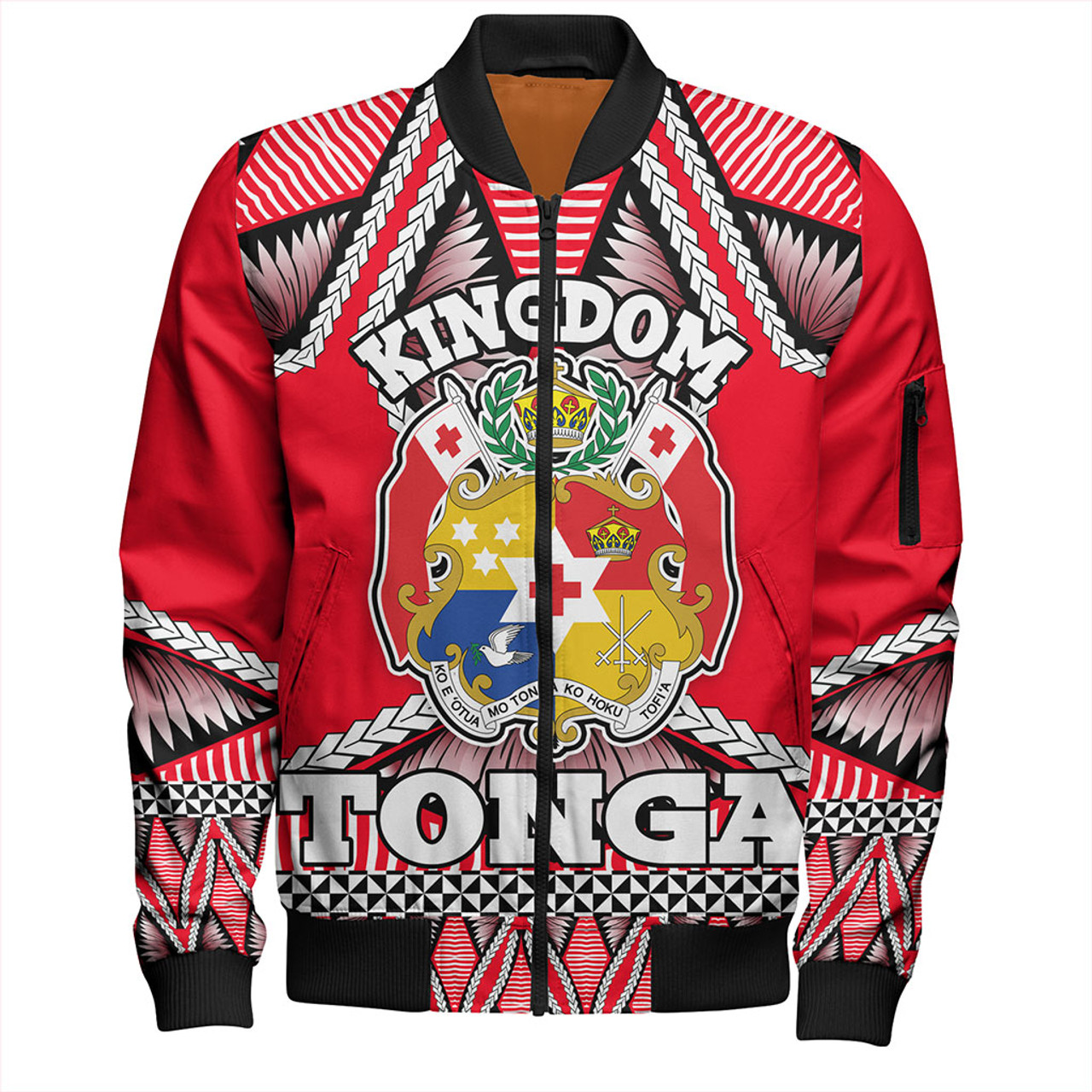 Tonga Bomber Jacket Kingdom Ngatu Sport Style