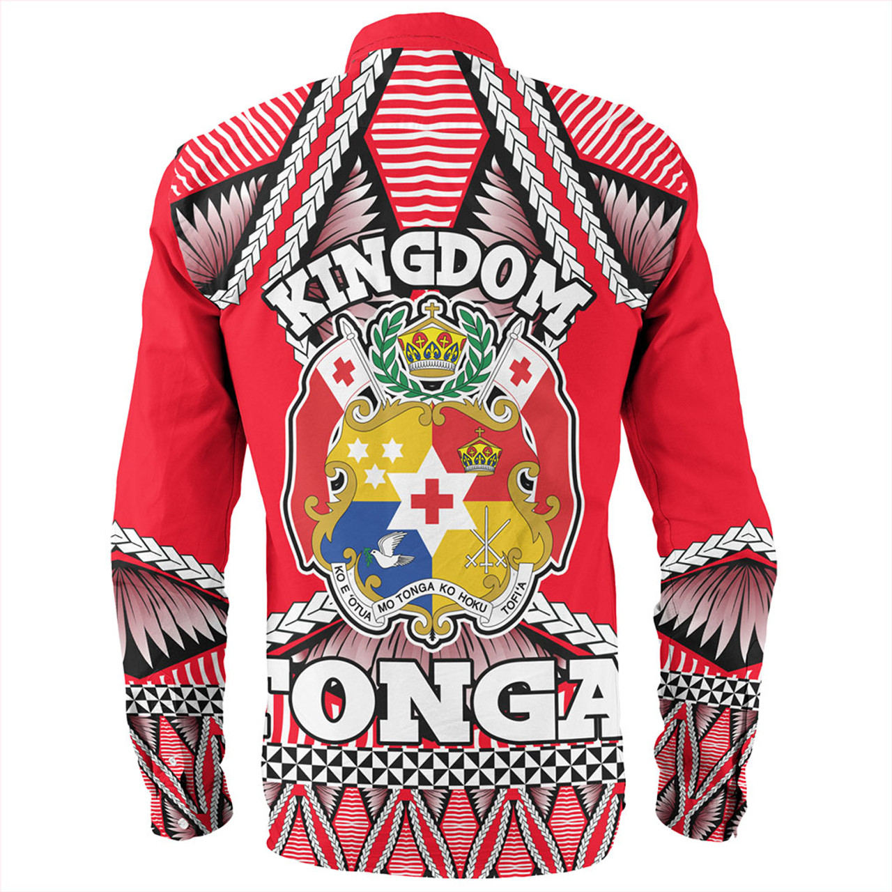 Tonga Long Sleeve Shirt Kingdom Ngatu Sport Style