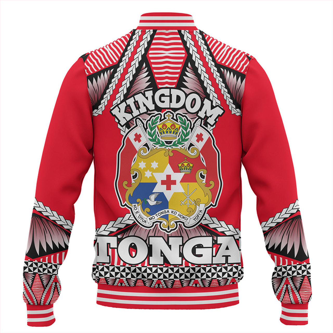 Tonga Baseball Jacket Kingdom Ngatu Sport Style