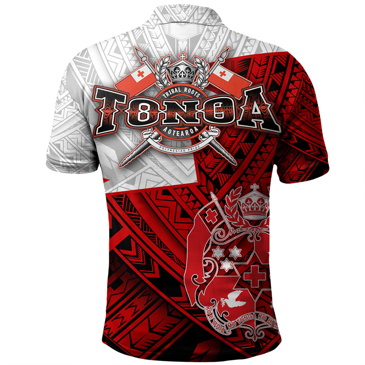 Tonga Polo Shirt Polynesian Tattoo Tribal Roots