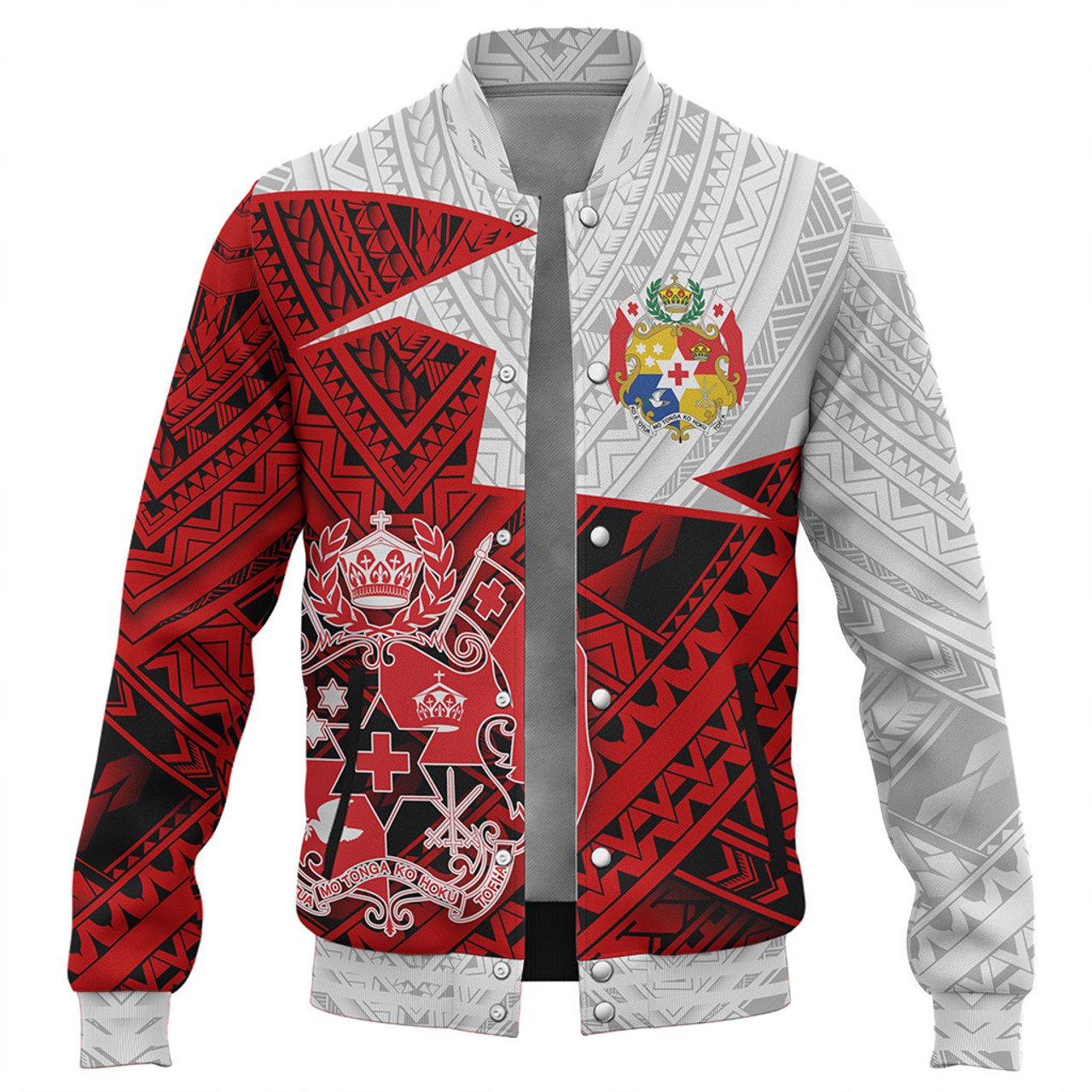 Tonga Baseball Jacket Polynesian Tattoo Tribal Roots