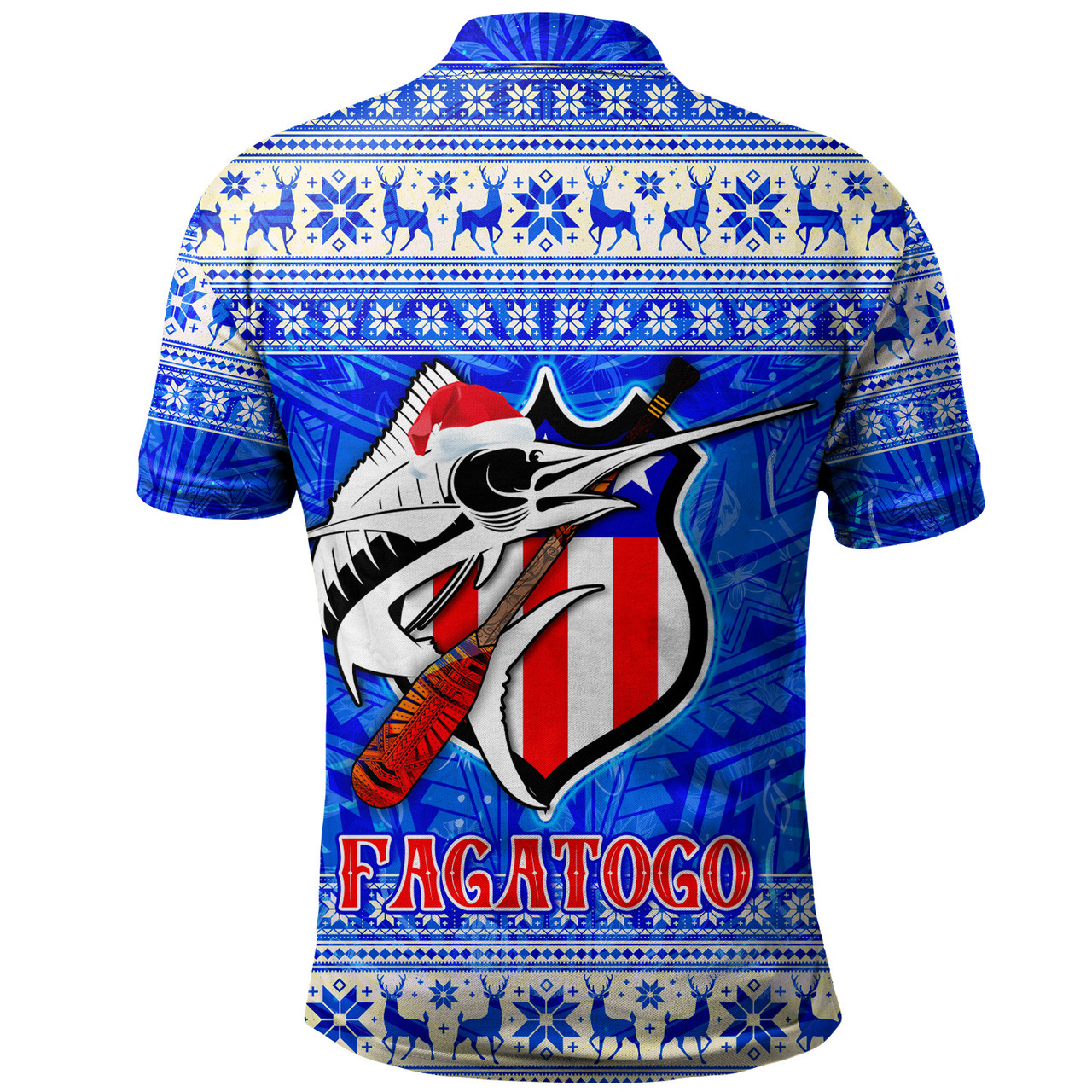 American Samoa Polo Shirt Fagatogo Christmas Style