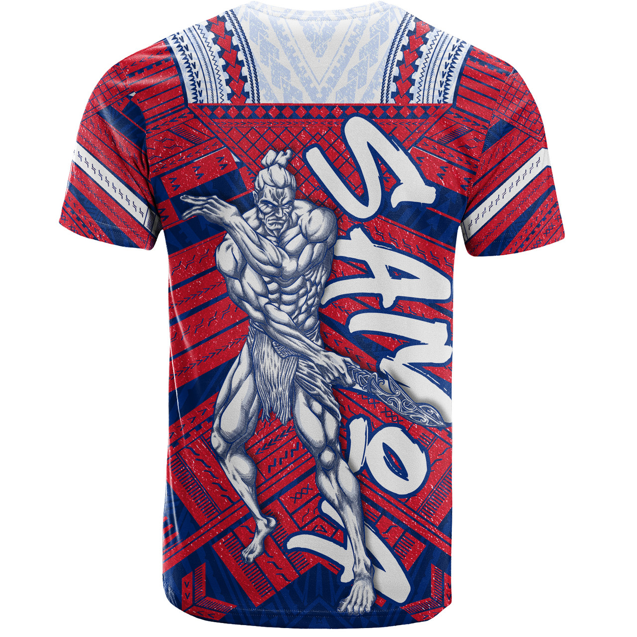 Samoa T-Shirt Samoa Warrior Tribal Pattern