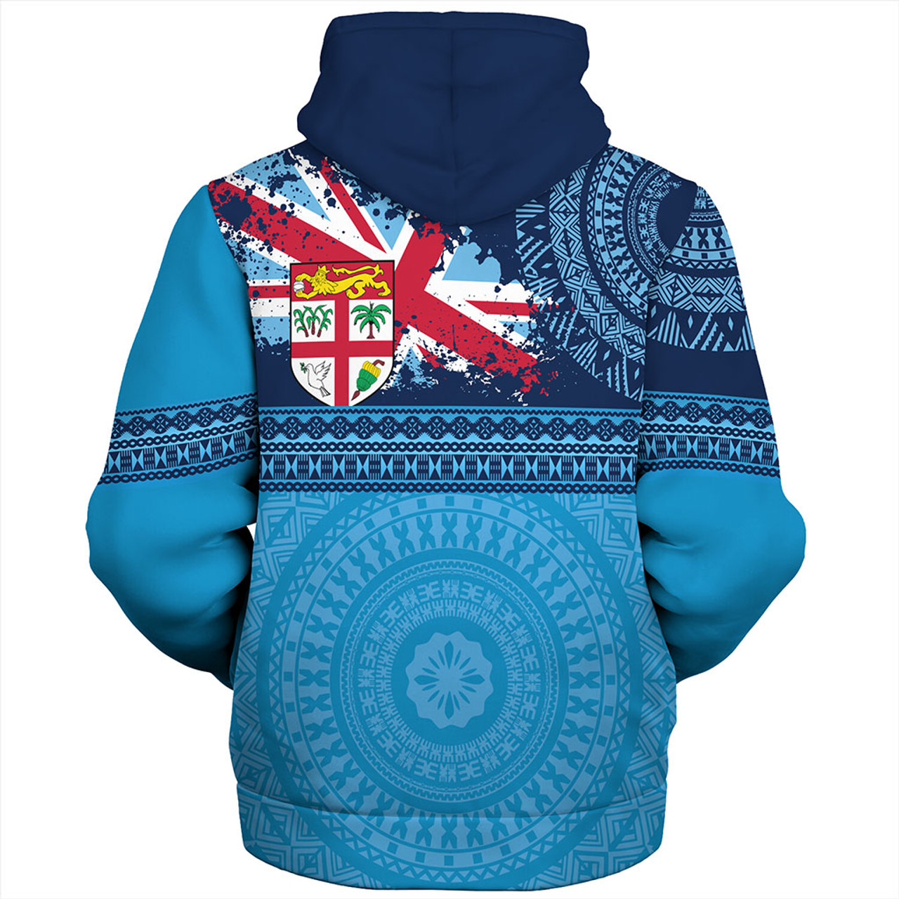 Fiji Sherpa Hoodie Flag Bula Tribal