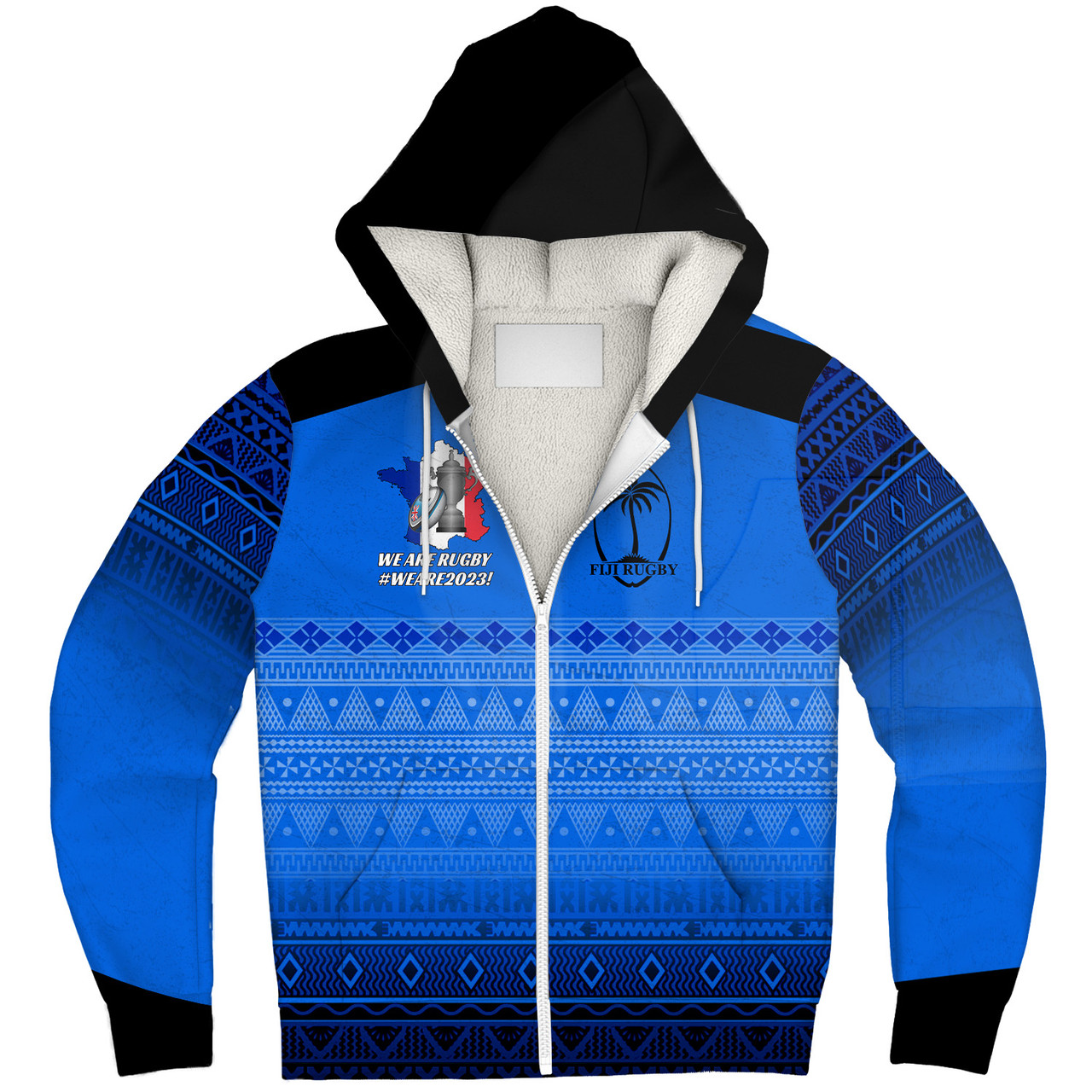 Fiji Sherpa Hoodie Fijian Rugby Style