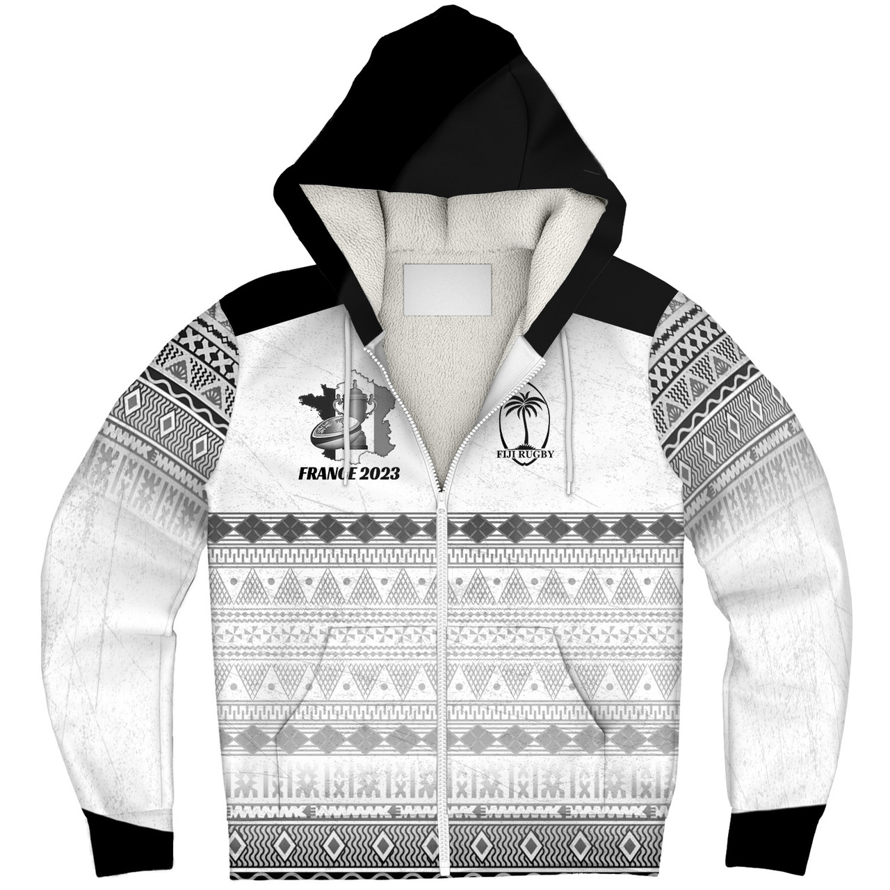 Fiji Sherpa Hoodie Fijian Rugby Style