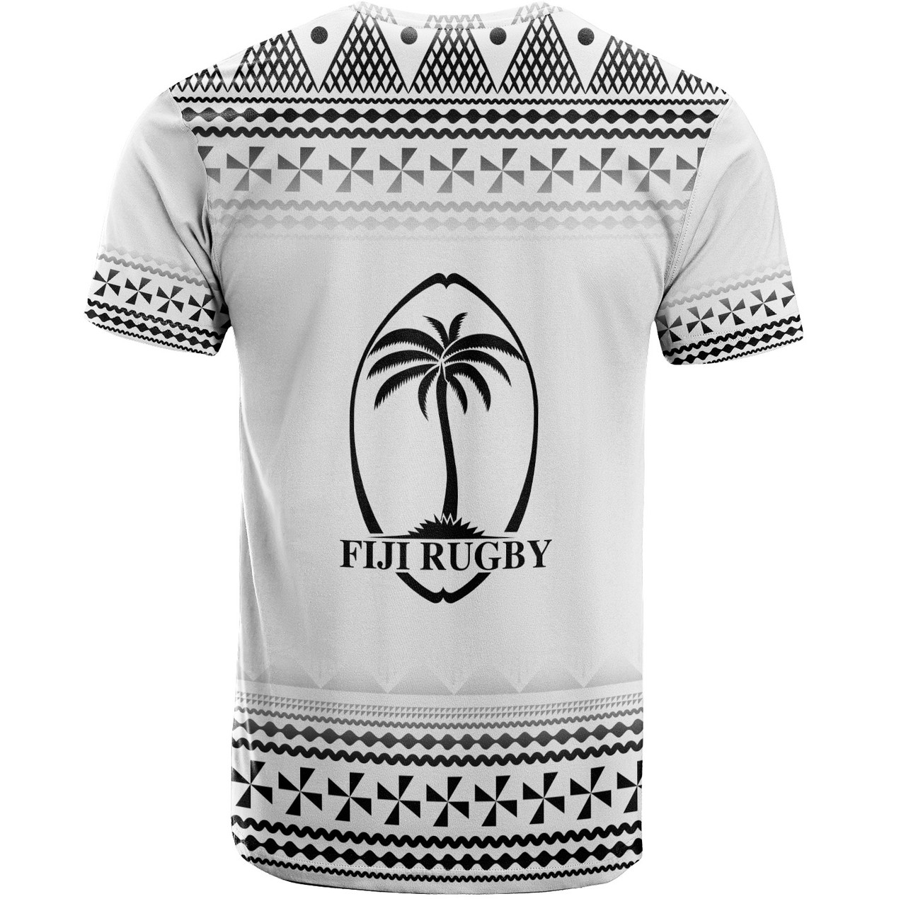 Fiji T-Shirt Rugby Ball Tapa Patterns