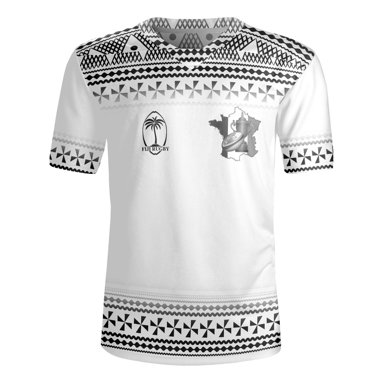 Fiji Rugby Jersey Rugby Ball Tapa Patterns