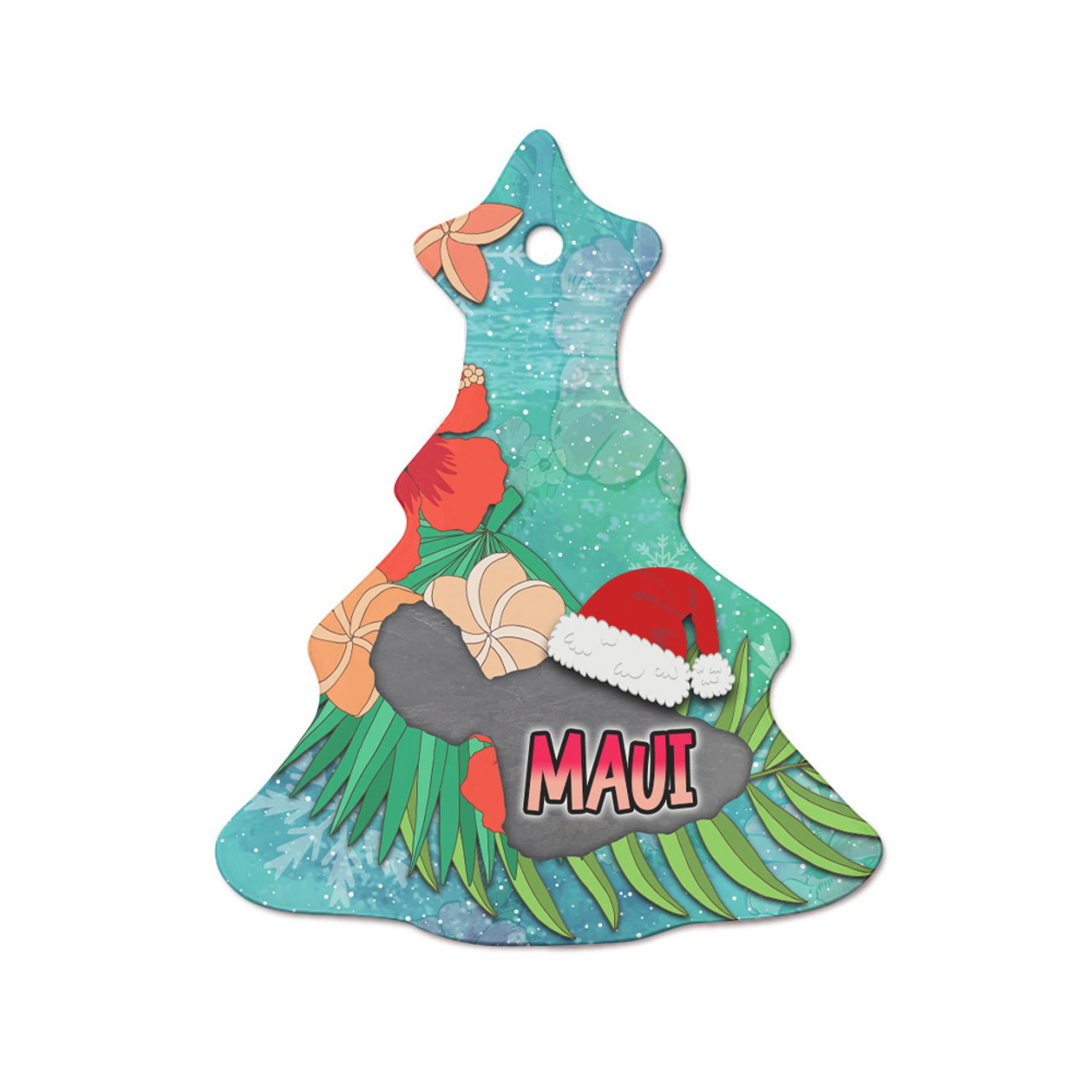 Hawaii Ceramic Ornament Christmas Maui Island