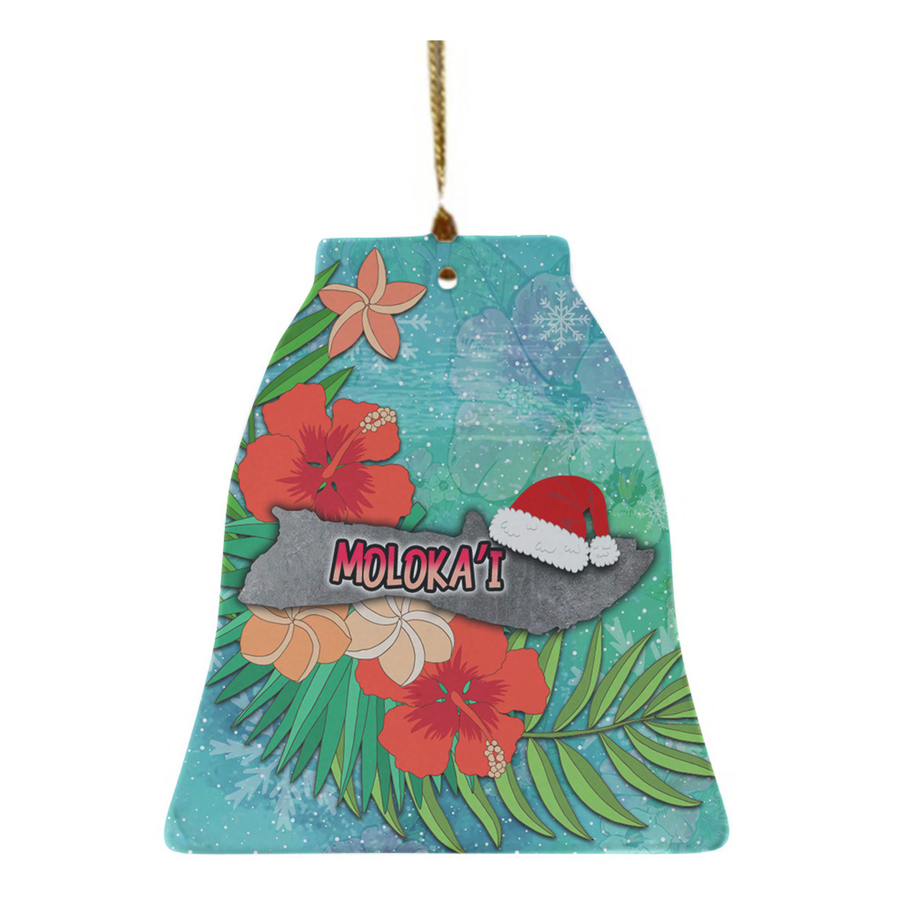 Hawaii Ceramic Ornament Christmas Molokaʻi Islands