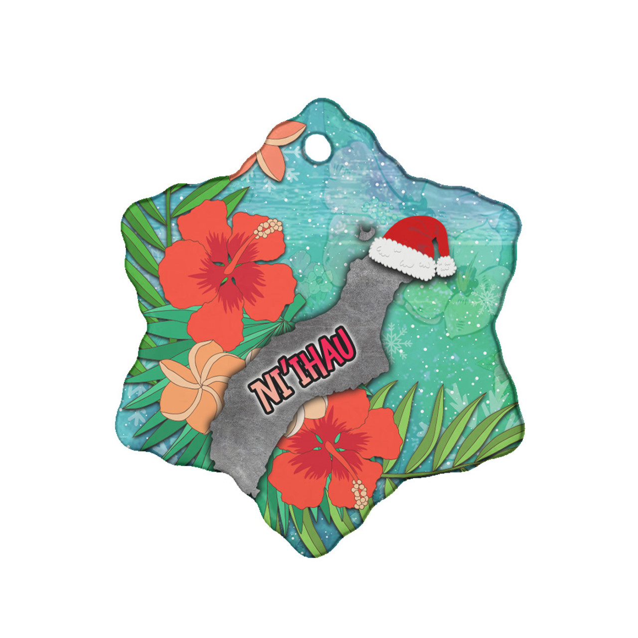 Hawaii Ceramic Ornament Christmas Ni'ihau Island