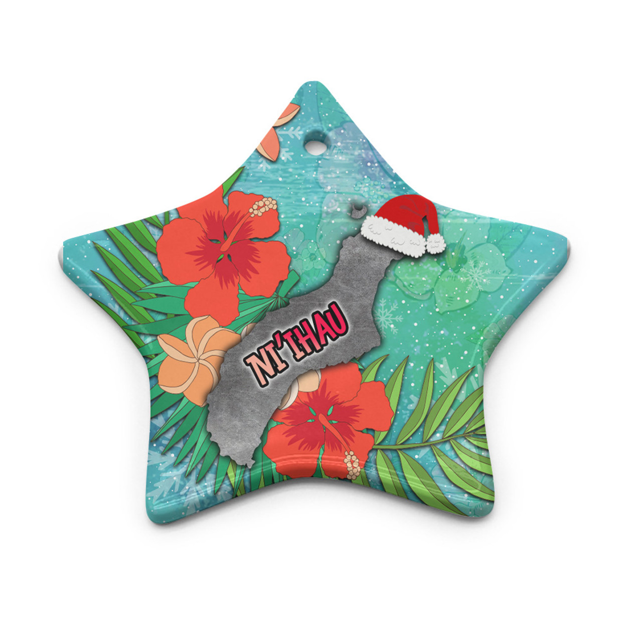 Hawaii Ceramic Ornament Christmas Ni'ihau Island