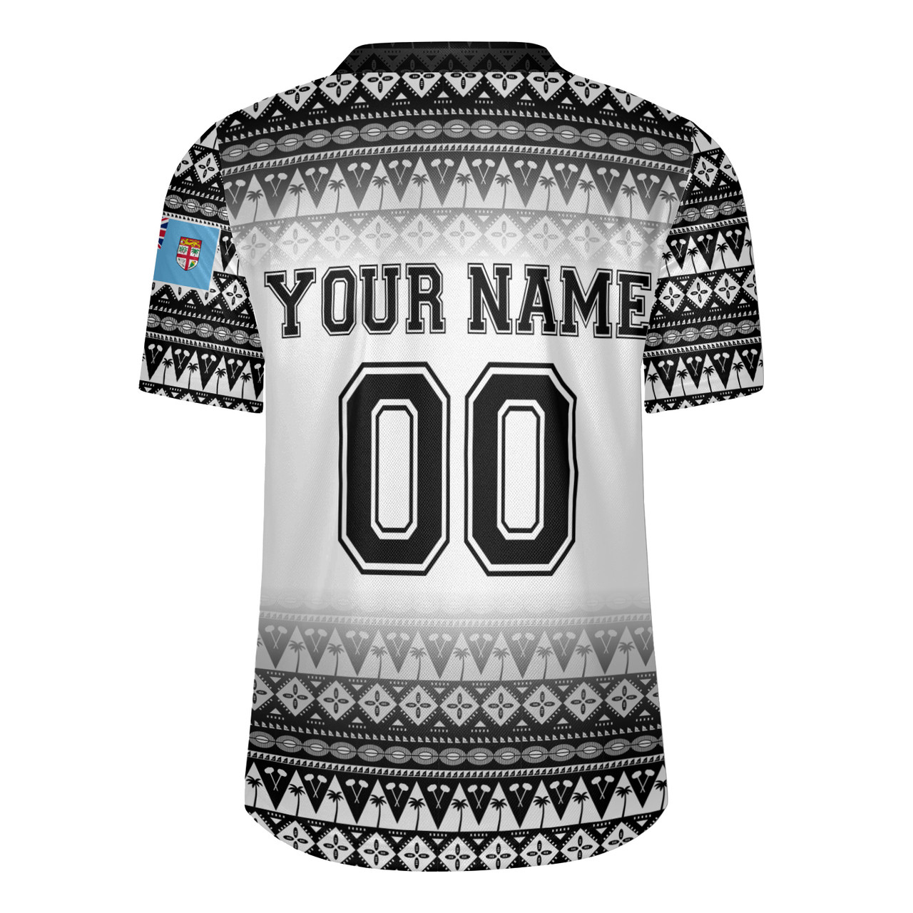 Fiji Rugby Jersey Vintage Flying Fijians Rugby Tribal Pattern 2023