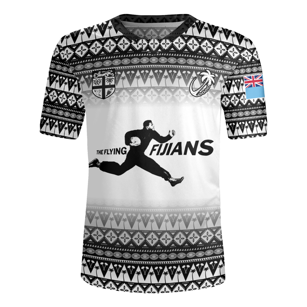 Fiji Rugby Jersey Vintage Flying Fijians Rugby Tribal Pattern 2023